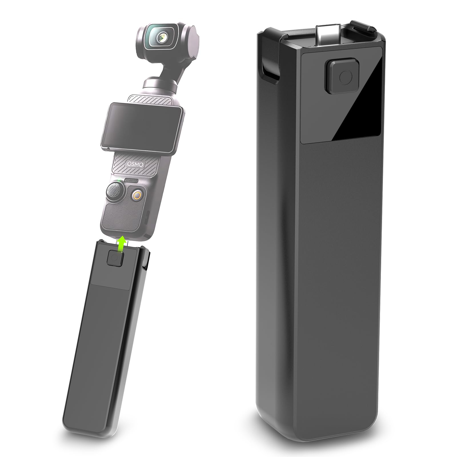 Compatible With Dji Osmo Pocket 3 Battery Handle, 5000Mah Portable Power Handle, 22.5W Fast Charging, Intelligent Power Display,