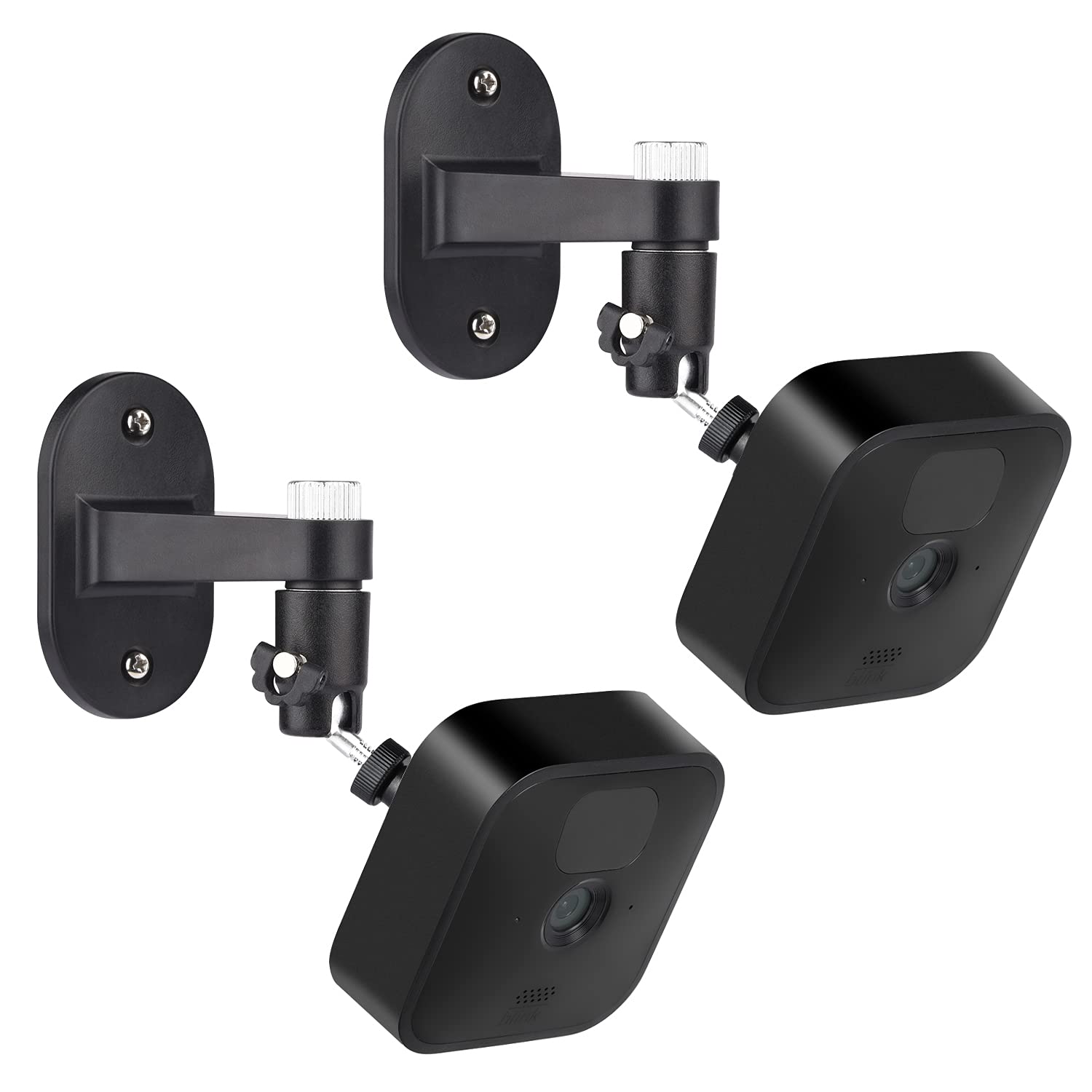 2Pack Adjustable Security Wall Mount Bracket For Blink Outdoor 4 (4Th Gen) / (3Rd Gen), Blink Xt / Xt2, Blink Mini, Perfect View Angle For Your Blink Surveillance Camera   Black