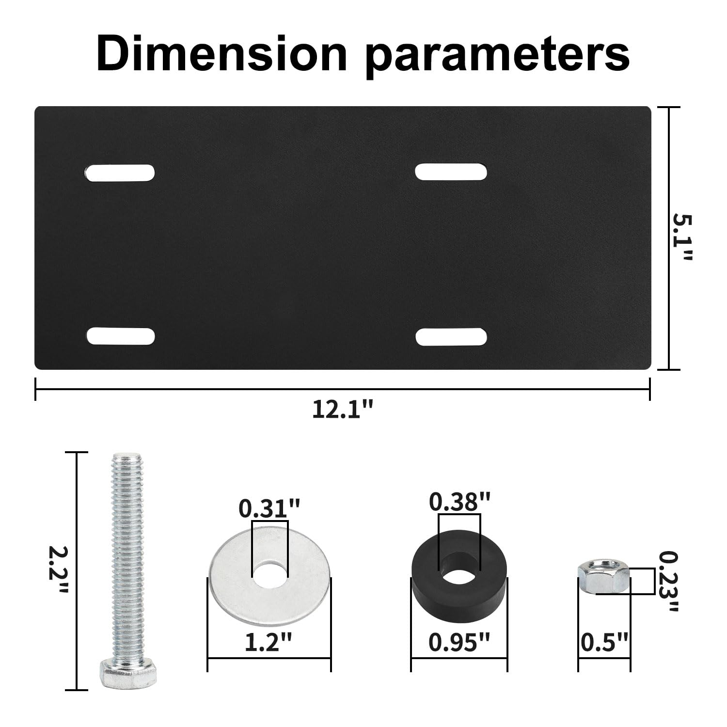 Mounting Plate Kit Compatible With Harbor Freight Predator Engine 212Cc 6.5Hp, Predator Mounting Plate, Engine Mount Plate Kit W