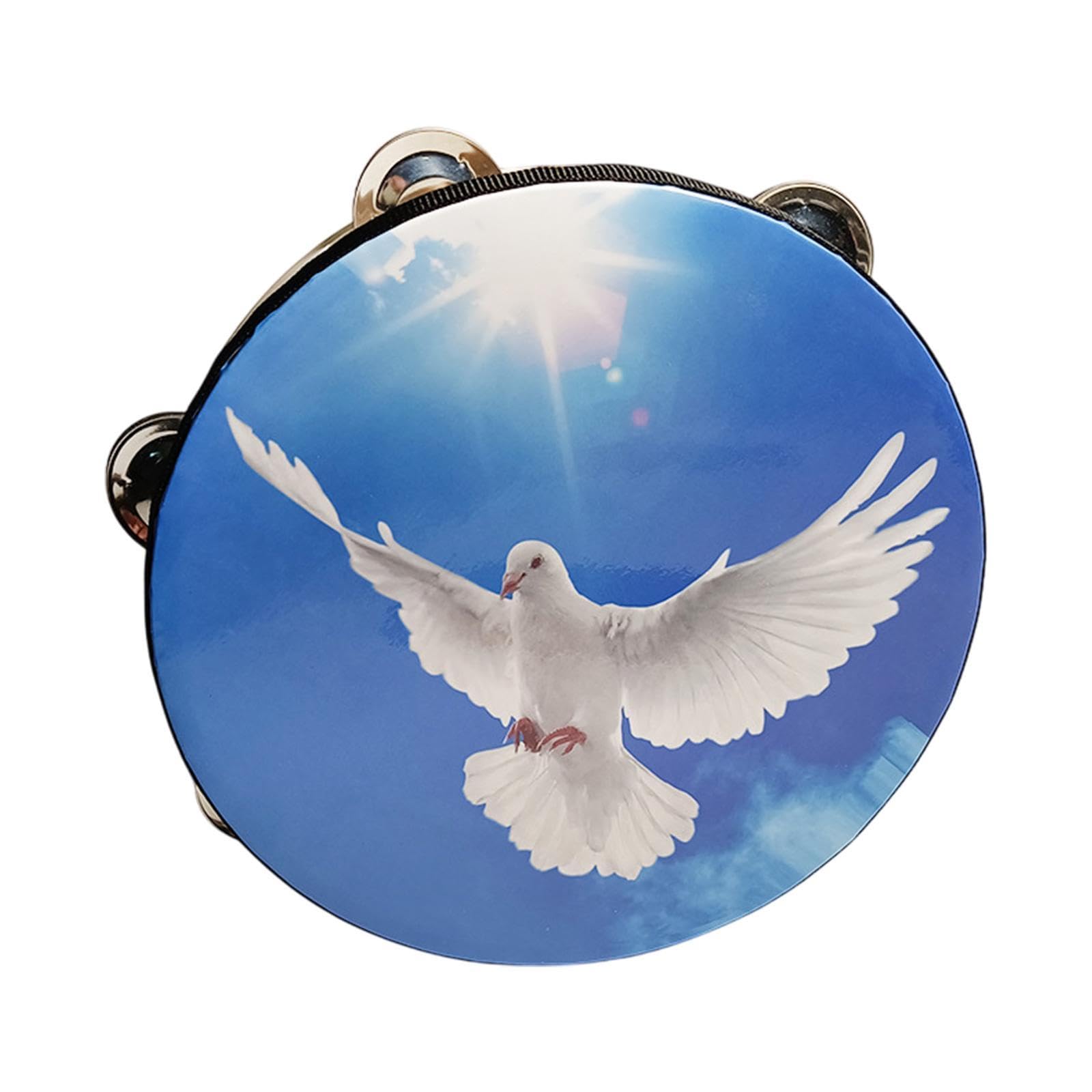 CALANDIS Tambourine Drum al Toy 10 inch Tambourine for KTV Boys Girls Blue | Tambourines | Hand Percussion | Percussion