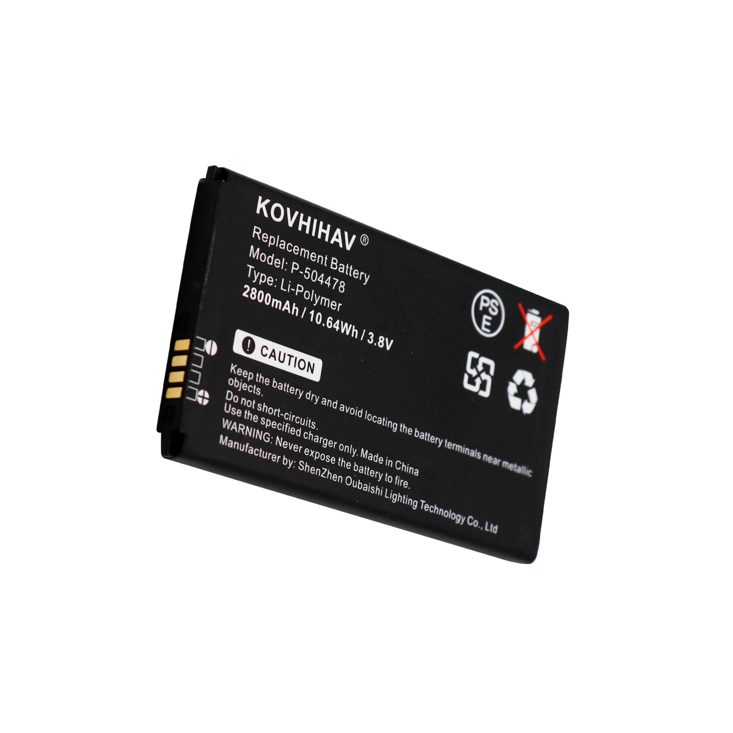 Replacement Battery For Adt Command Secondary Color Touchscreen Keypad,Fits P 504478 2800Mah 3.8V