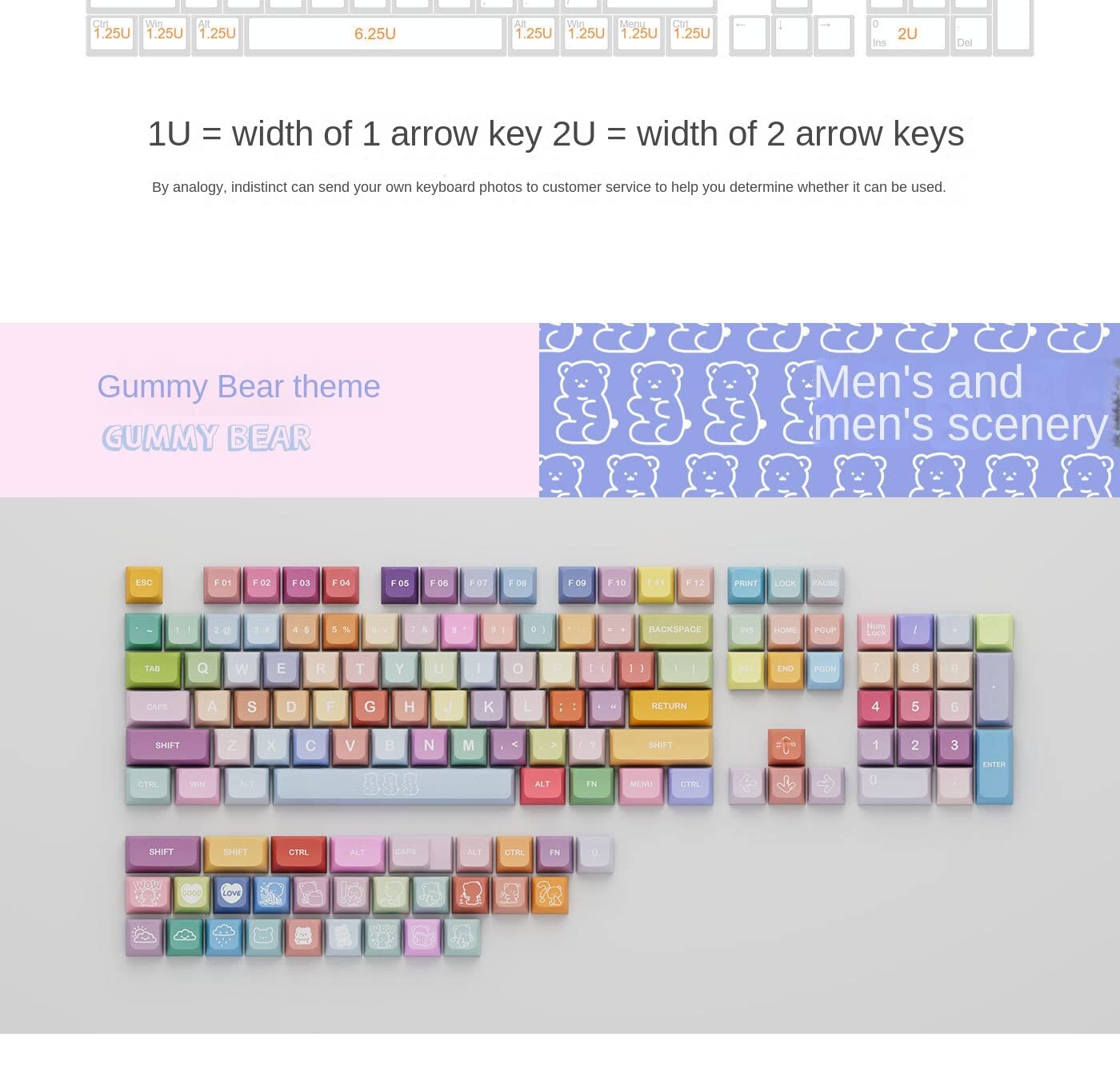 Ilycheegami Pbt Material Xda Candy Keycap Set 5 Side Dye Sublimation Universal Mechanical Keyboard Keycaps Compatible With Cherr