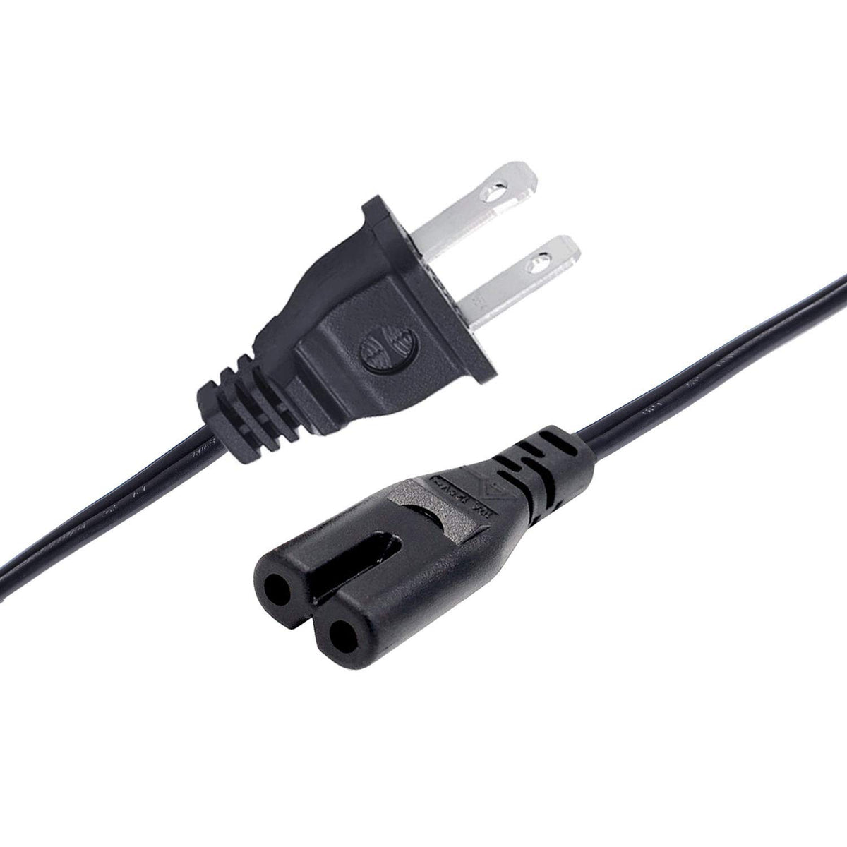 Ul Listed 8Ft 2 Prong Power Cord Replacement For Sony Playstation 5 Ps5 Ps2 Ps3 Ps4 Slim Edition Xbox One 1 S Slim Game Console,