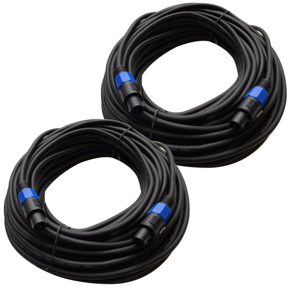 Seismic Audio Tw12S35Pair 12 Gauge 35-Feet Speakon To Speakon Pa/Dj Speaker Cable