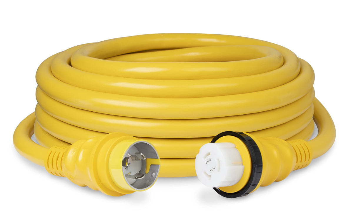 Marinco 6153Spp 25 Cordset, 50A 125V, 25', Yellow
