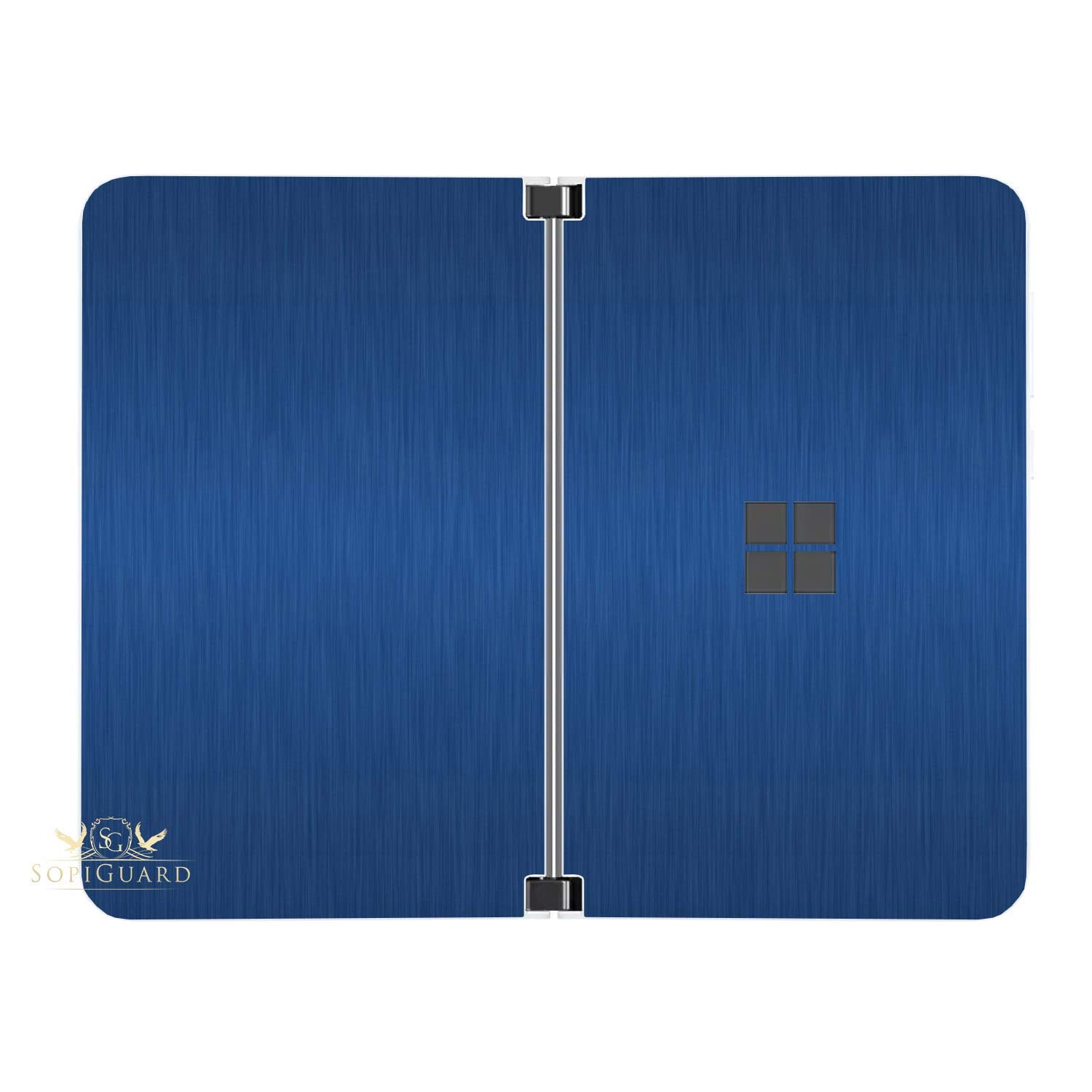 Sopiguard Sticker For Surface Duo Phone Edge To Edge Precision Vinyl Skin Wrap (Brushed Blue)