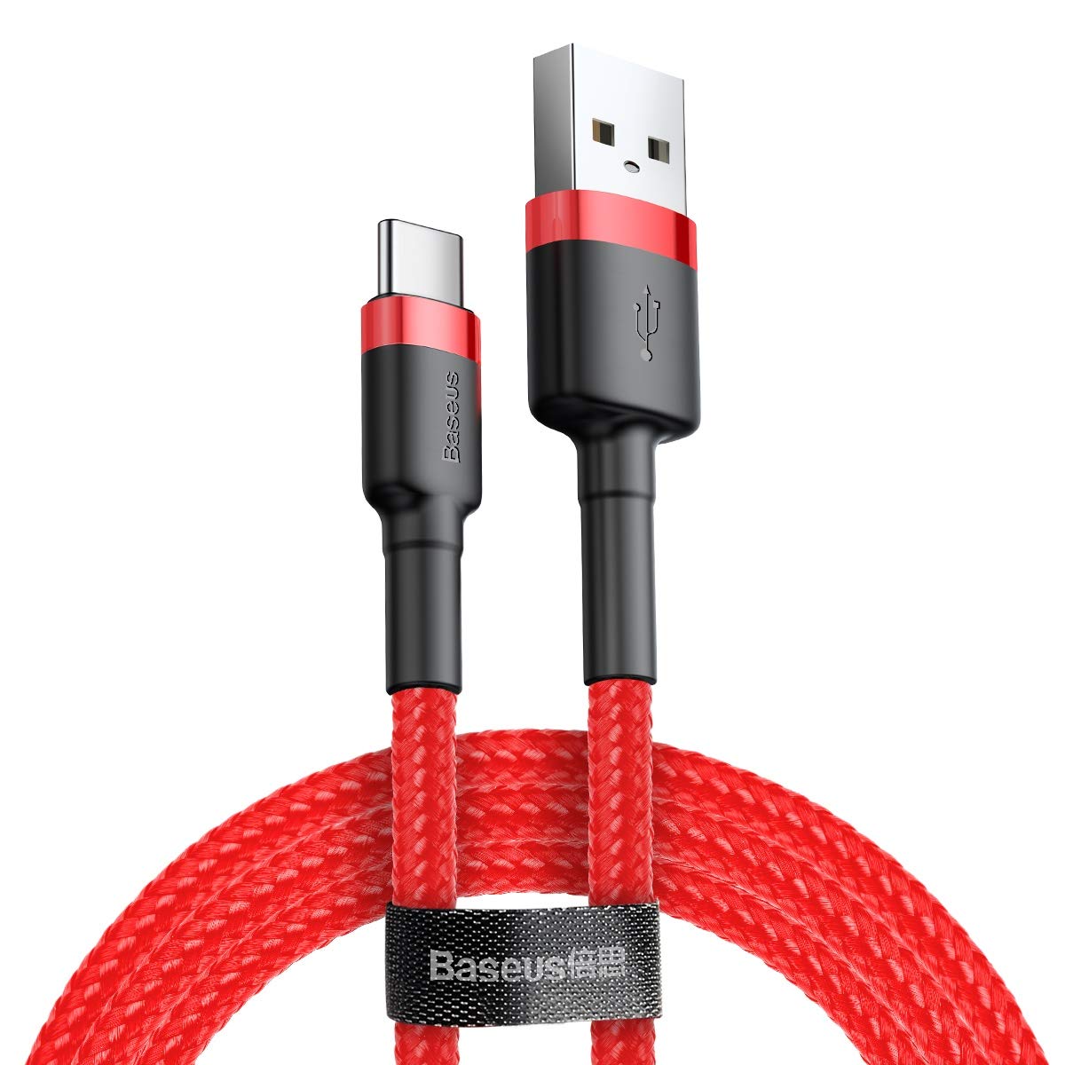Baseus Cafule Cable - USB to USB-C Connect und Charge Cable 3 A, 0.5 M (Red)