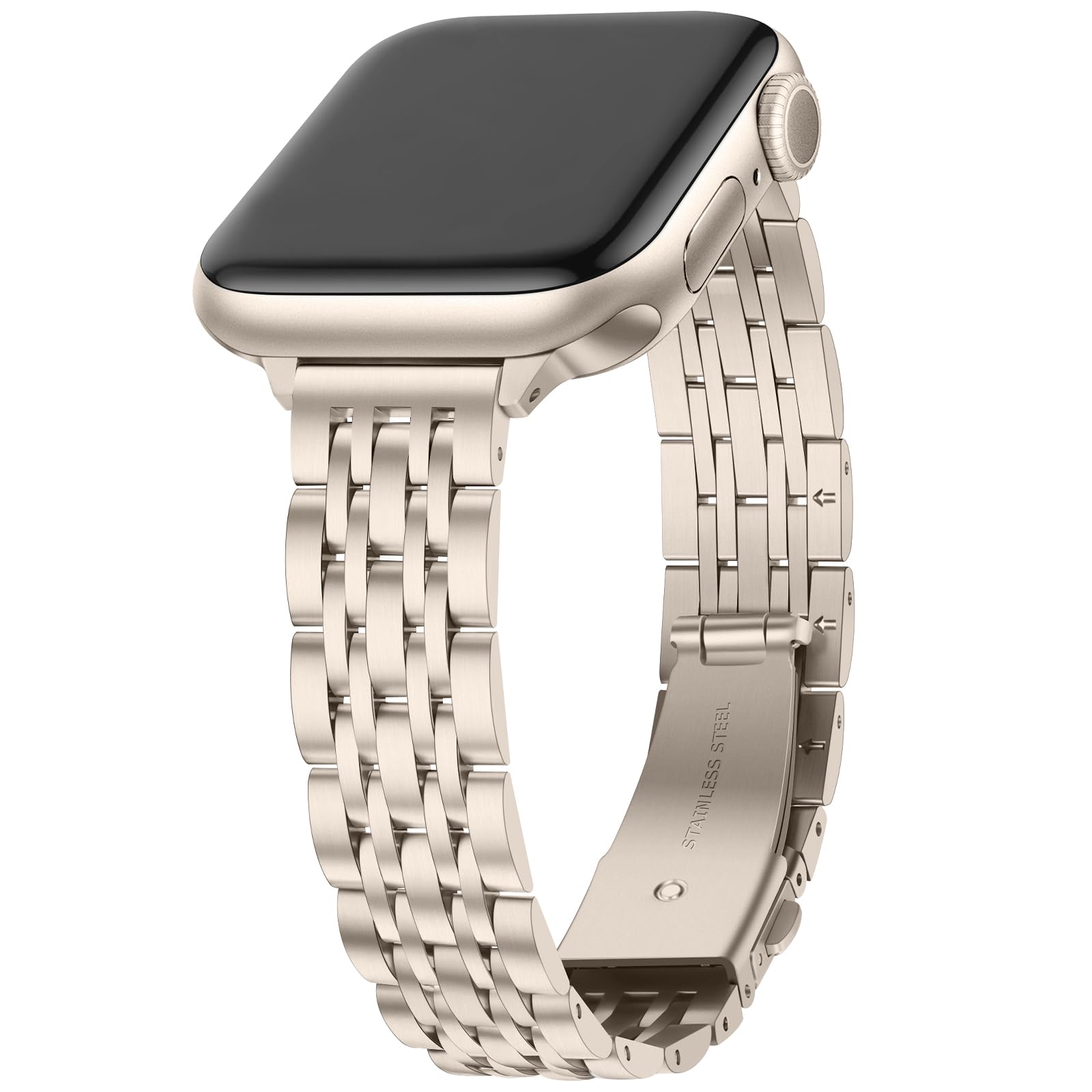 Anlinser Metal Bands Compatible with Apple Watch Band for Women 49/46/45/44/42/41/40/38mm, Thin Band Designed for iWatch Ultra 3