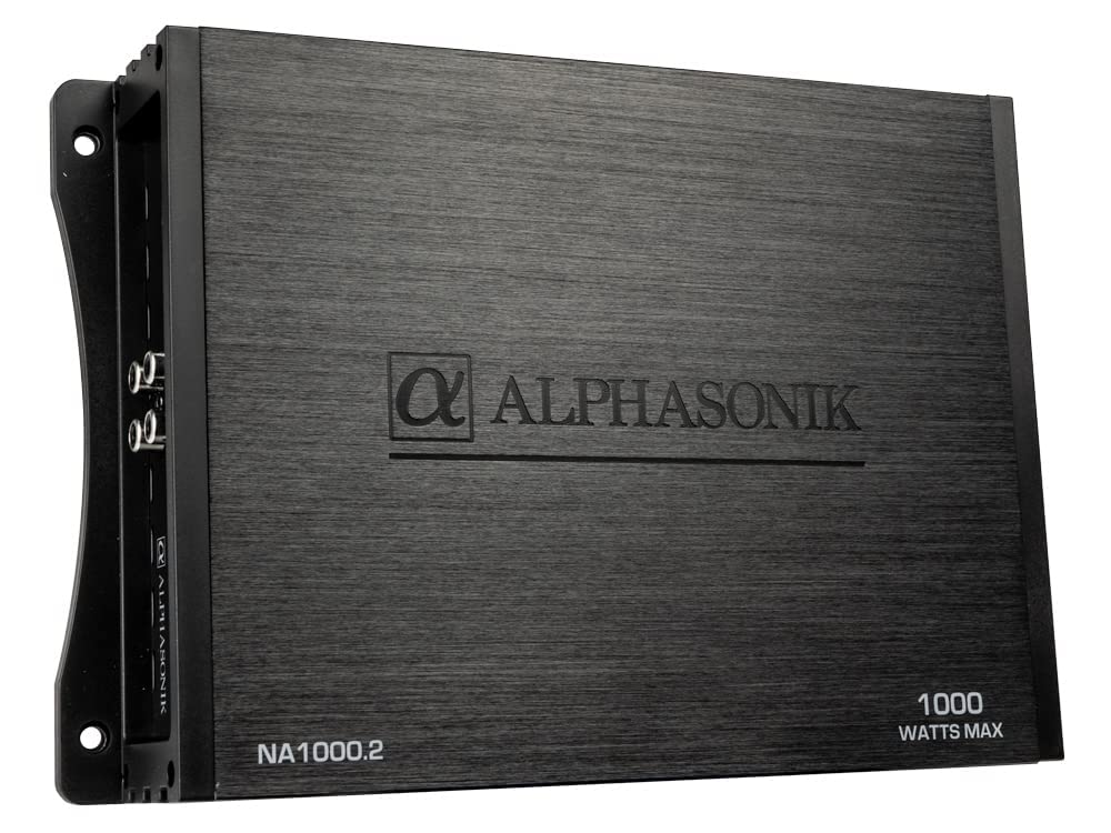 Alphasonik Na1000.2 Neuron Series 1000 Watts Max 2 Channel Car Amp With 4 Way Protection Circuitry Multi Channel Bridgeable Clas