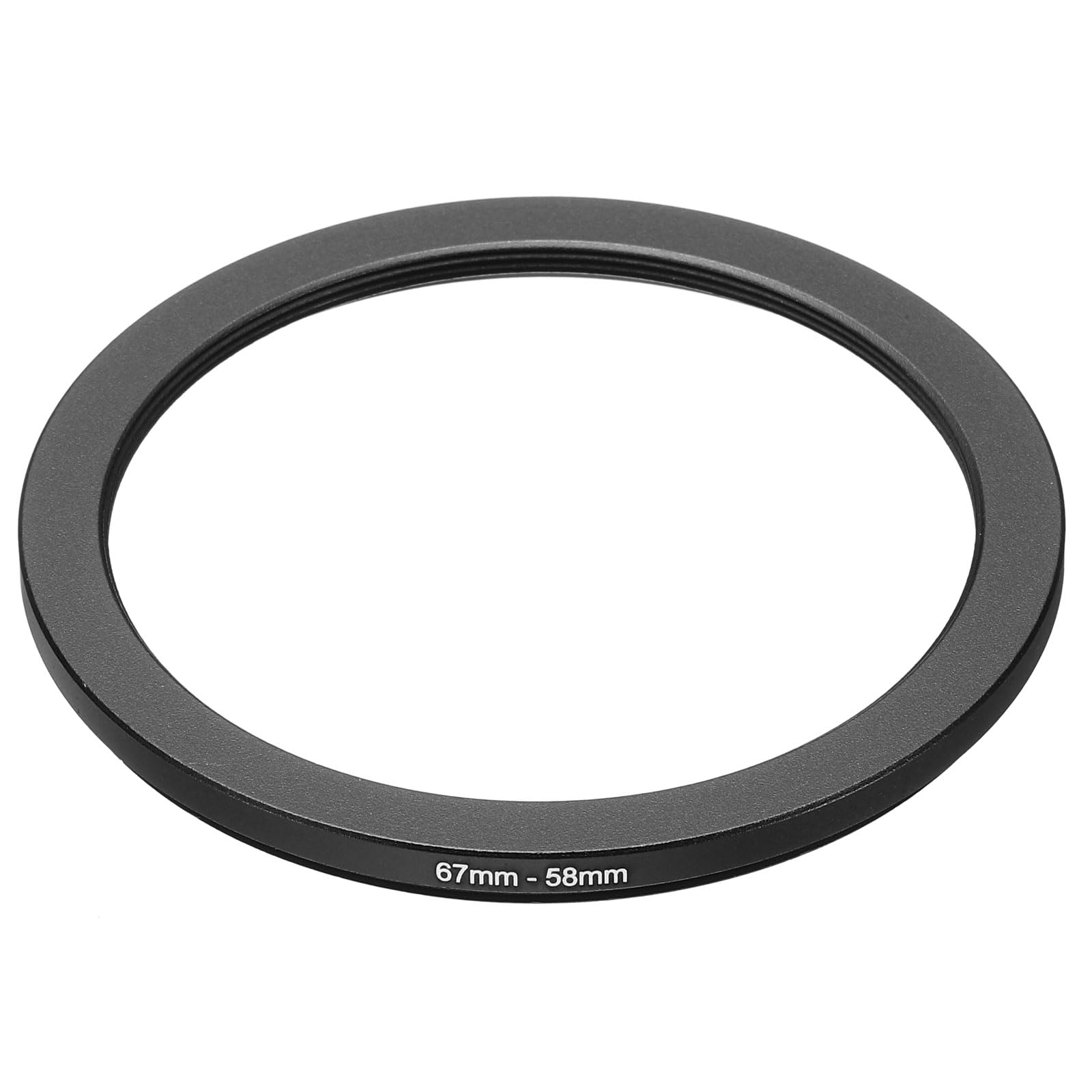 Patikil 67Mm 58Mm Metal Step Down Ring, Camera Lens Filter Adapter Ring Aluminum Filter Adapter Ring For Camera Lenses Hood, Bla