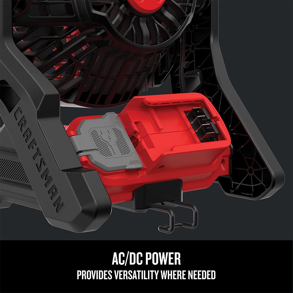 Craftsman 20V Max* Cordless Fan, Tool Only (Cmce001B), Red