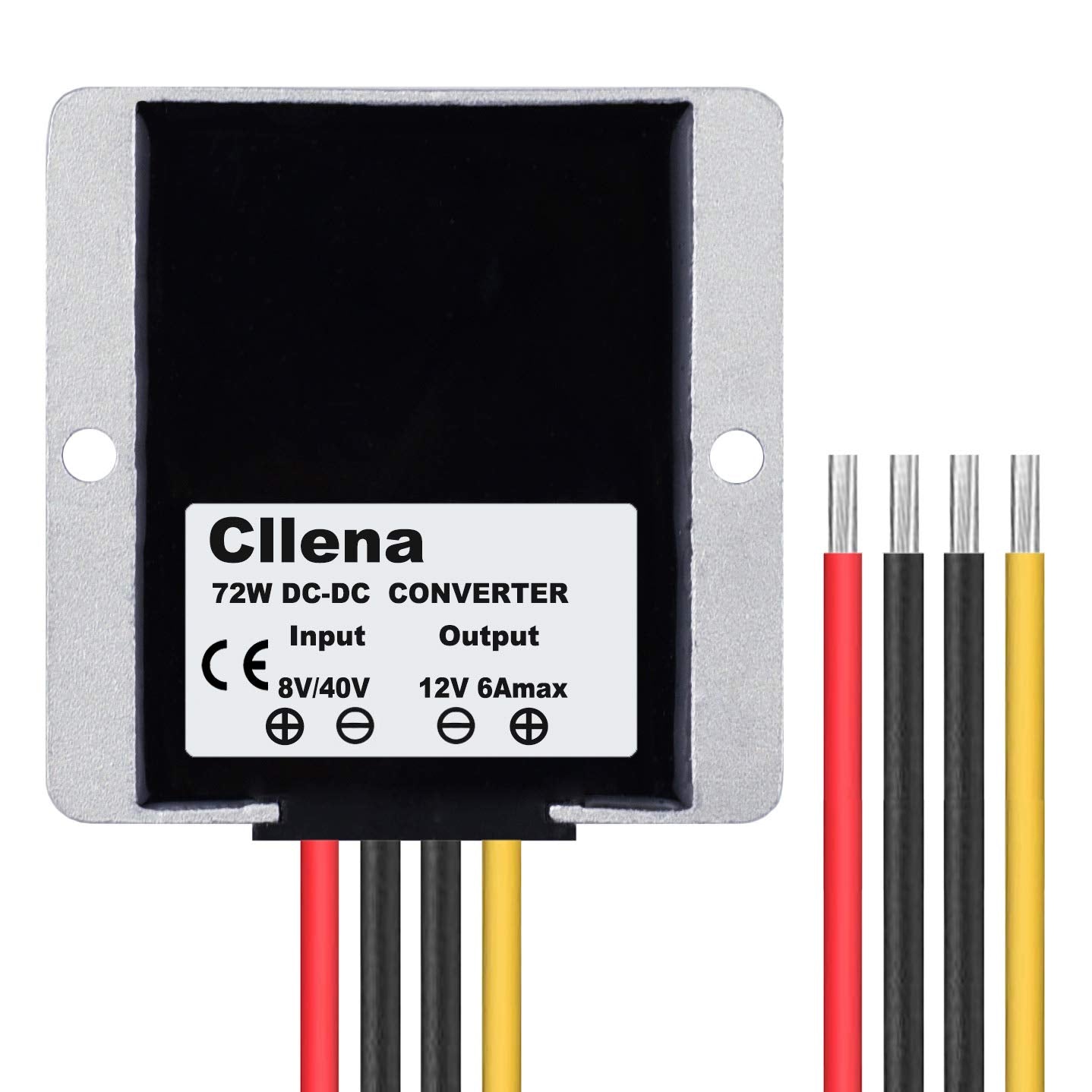 Cllena Dc 8V 40V To 12V 6A Automatic Buck Boost Converter Step Down/Up Regulator Voltage Reducer Converter Waterproof Regulated