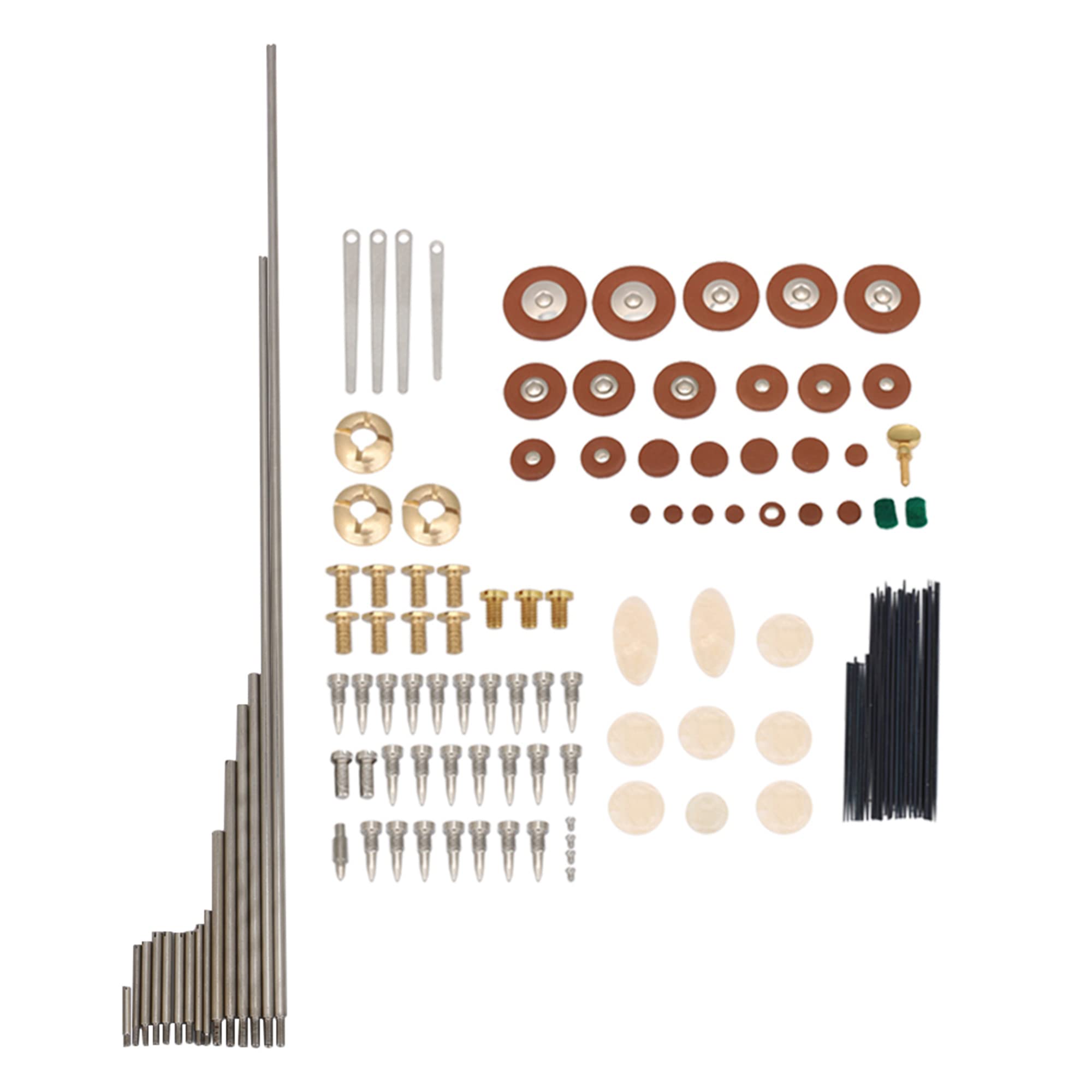 Yibuy Tenor Saxophone Repair Kit Sax Pads & Screws & Spring Tool & Rollers