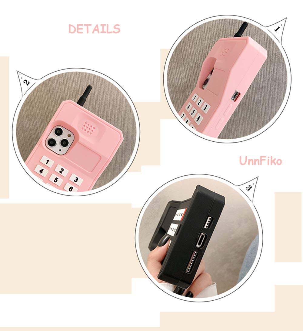 Unnfiko 3D Silicone Case Compatible With Iphone 15 Plus, Retro Classic Creative Soft Rubber Bumper Cover Cool Fun Thick Protecti