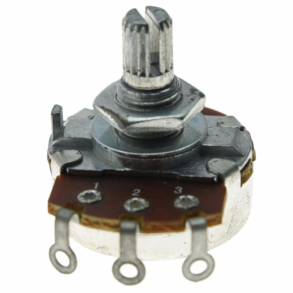 Dopro 5Pcs Audio Guitar Pots Tone 250K Electric Guitar Large Pots 24Mm Base With Short Split Shaft Guitar Potentiometer A250K