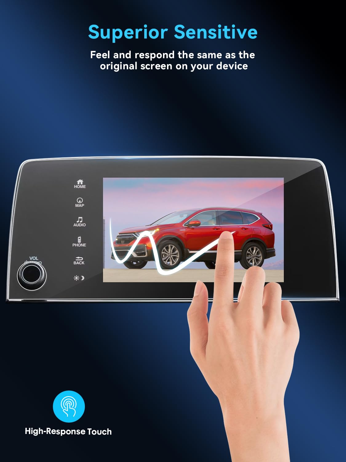 Lantu Car Screen Protector For Honda Crv Accessories 7 Inch Gps Navigation Tempered Glass Touchscreen Protector Films For 2017 2