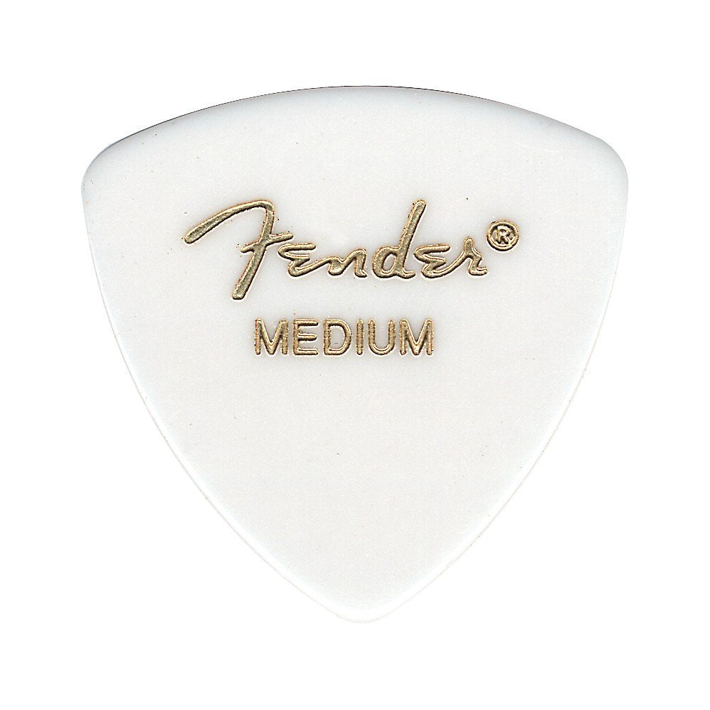 Fender Classic Celluloid Guitar Picks 346 Shape, White, Thin, 12 Pack