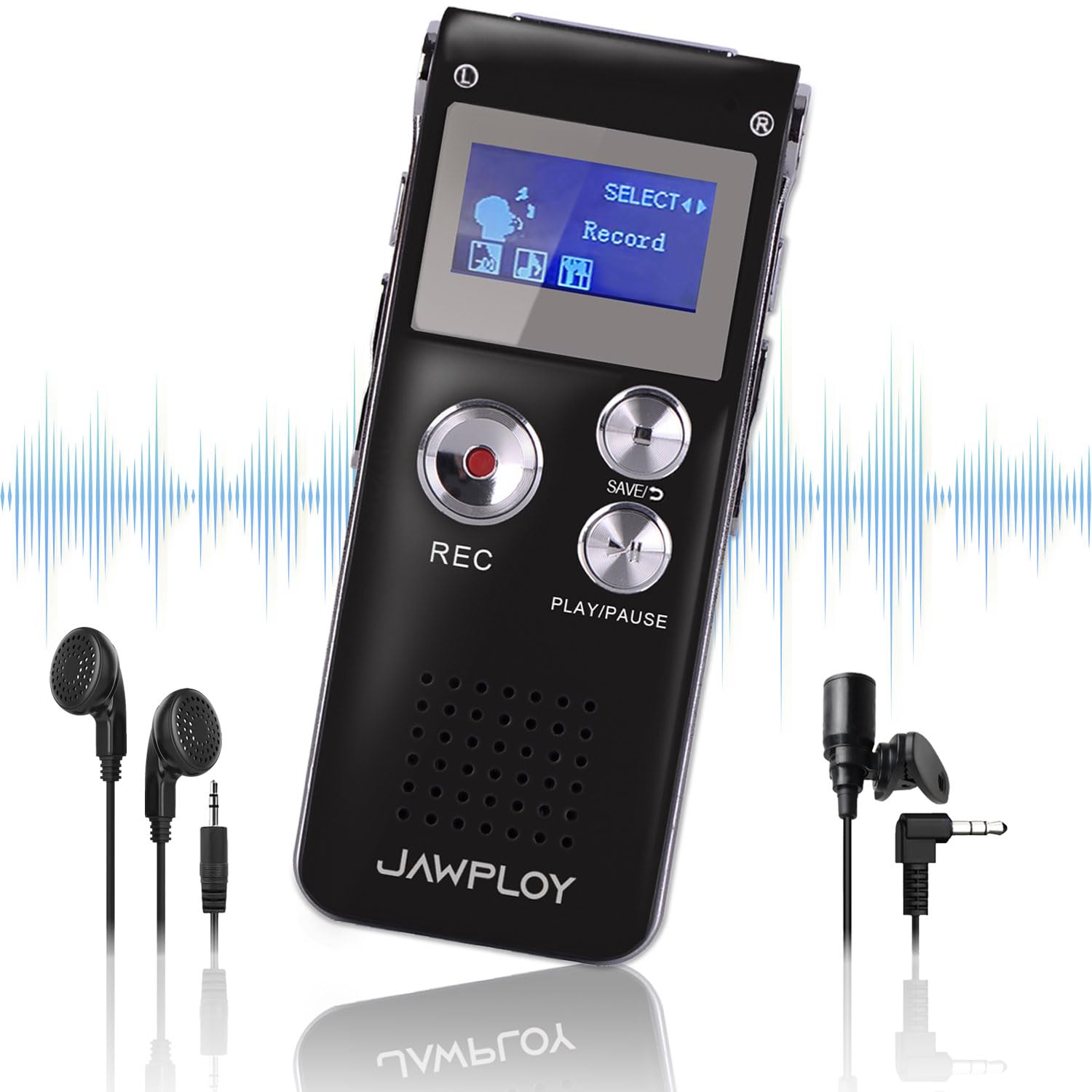 64Gb Digital Voice Recorder For Lectures Meetings Voice Activated Recording Device With Playback, Portable Audio Recorder Small 