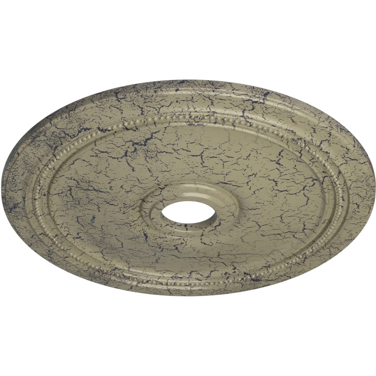 Ekena Millwork Cm24Dicsc Diane Ceiling Medallion, 24Od X 3 5/8Id X 1 1/4P (Fits Canopies Up To 6 1/4), Hand-Painted Castle Stone