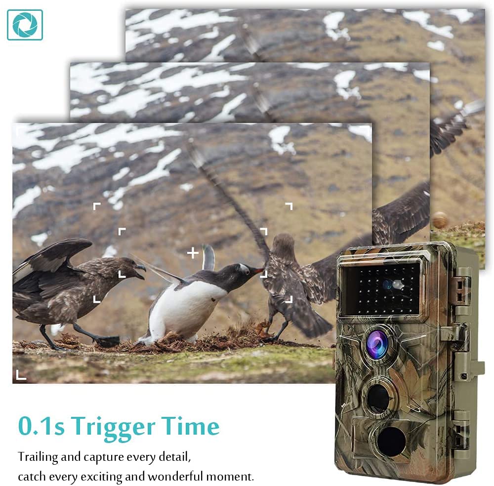 Blazevideo 32Mp 1296P Game & Trail Camera 90Ft Night Vision Motion Activated Waterproof Farm & Ranch Field Camera For Outdoor De