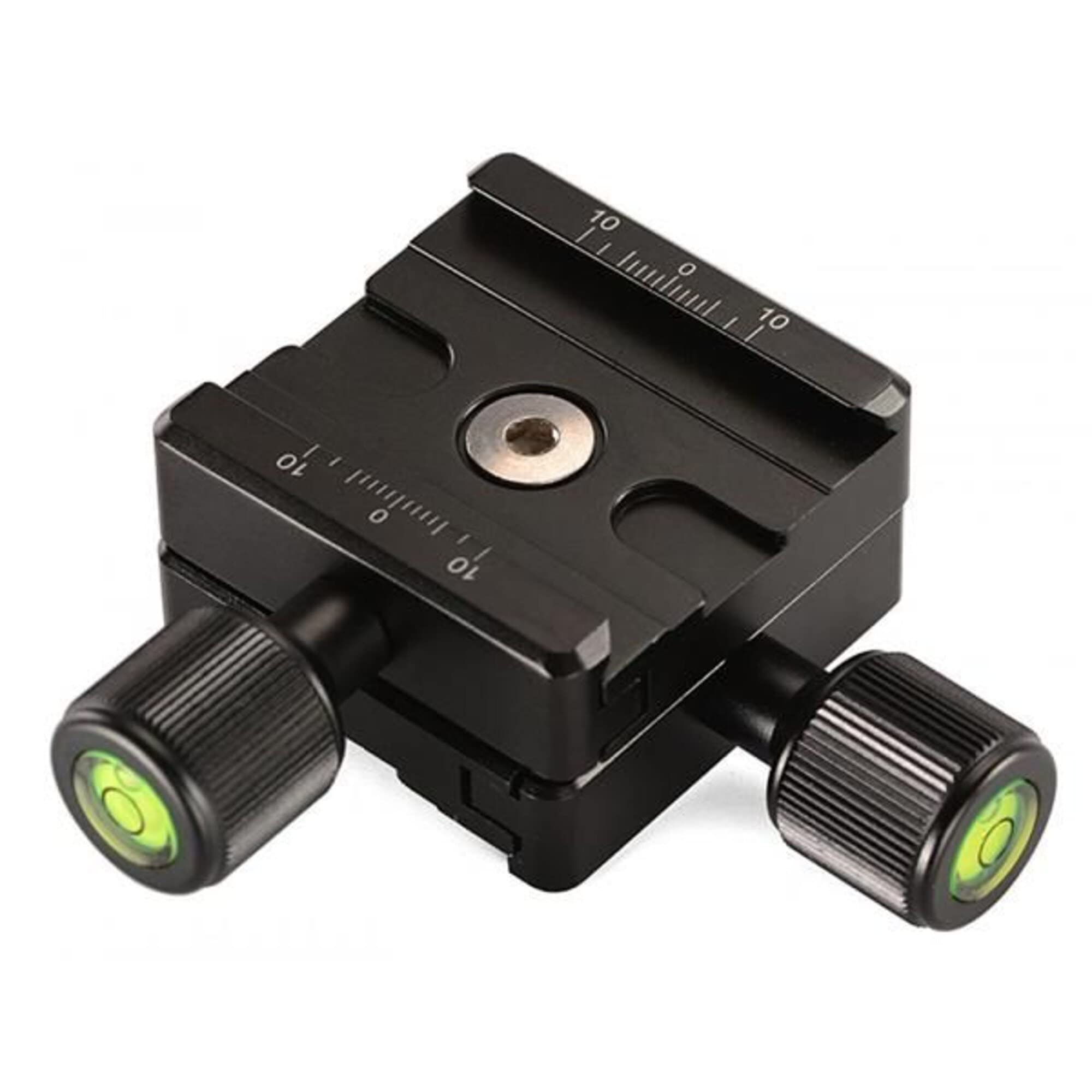 Leofoto 50Mm Ddc 50 Twin/Double Duplex Clamp Set & Qr Plate Subtend/Bidirectional Arca/Rrs Compatible