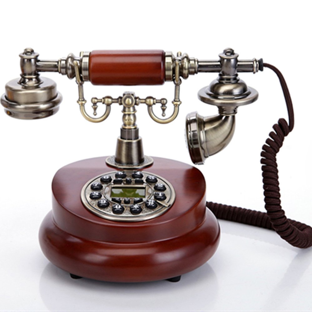 Telpal Classic Vintage Desktop Wired Office Telephone Of 1950 Old Fashioned Antique Style Home Phone