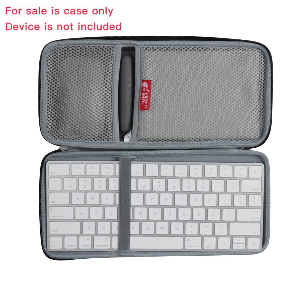 Hermitshell Hard Travel Case For Apple Magic Keyboard Mla22Ll/A + Trackpad 2 Mj2R2Ll/A + Mouse Bluetooth (Nylon, Black)