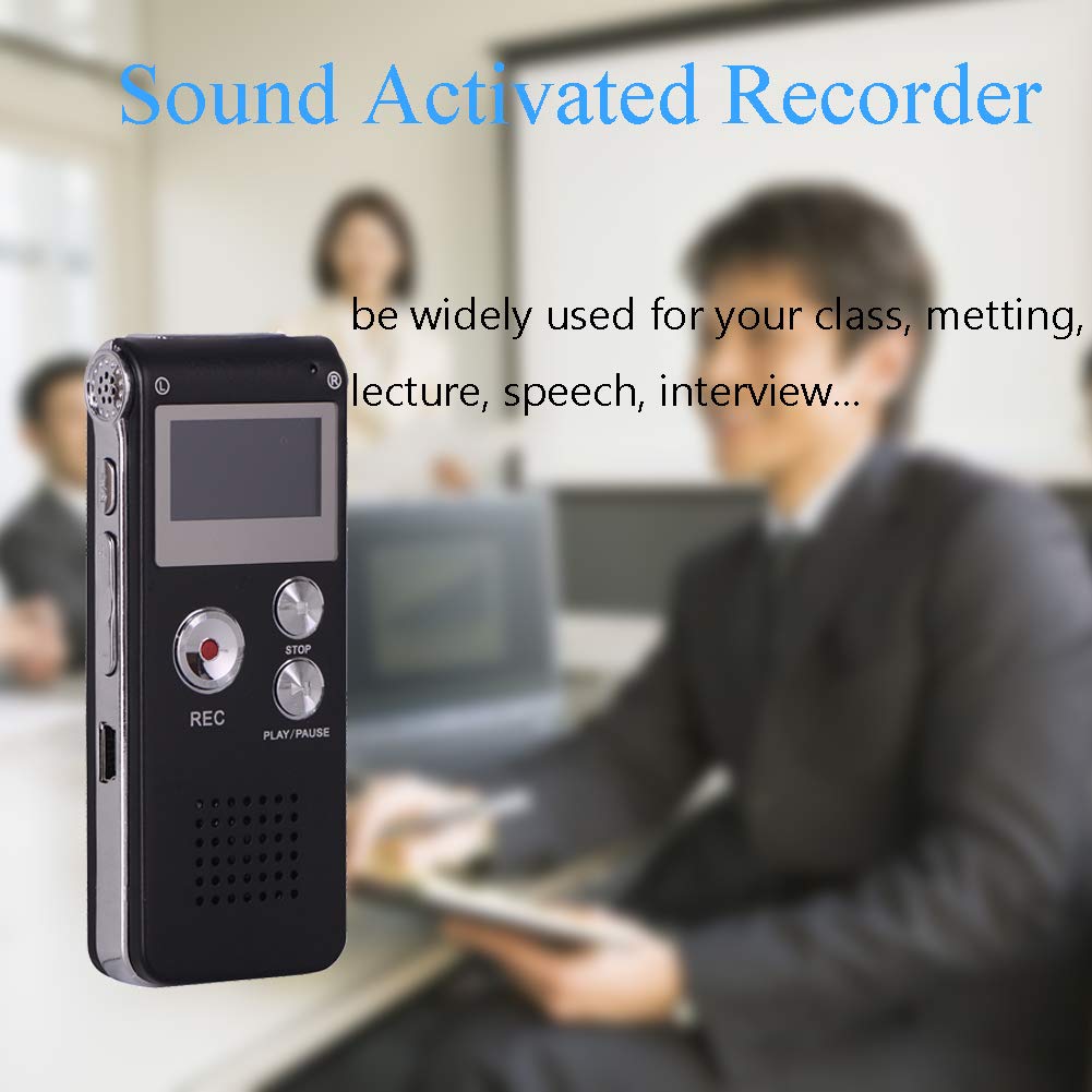 Digital Voice Recorder,Kerlitar K R01 Voice Activated Recorder For Pc Small Tape Recorders For Lectures/Meetings/Interviews