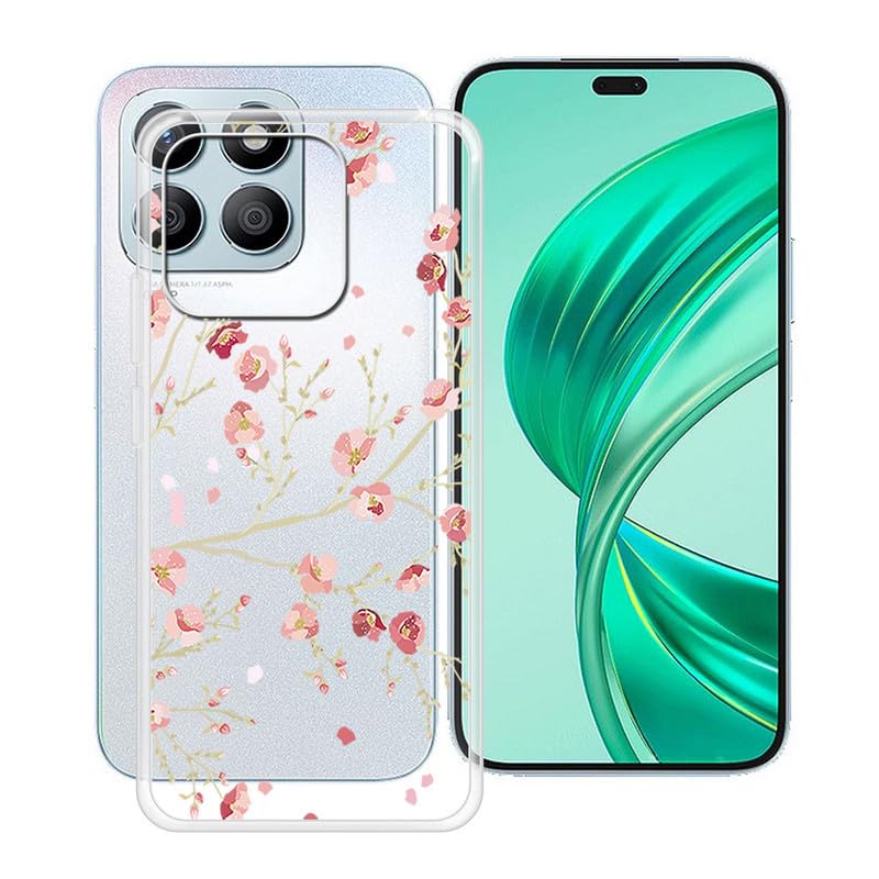 Yqinhhme Phone Case For Honor X8B (6.7''), Clear Tpu Soft Silicone Cover [Ultra Thin X Anti Yellow] Shockproof Anti Drop Protect