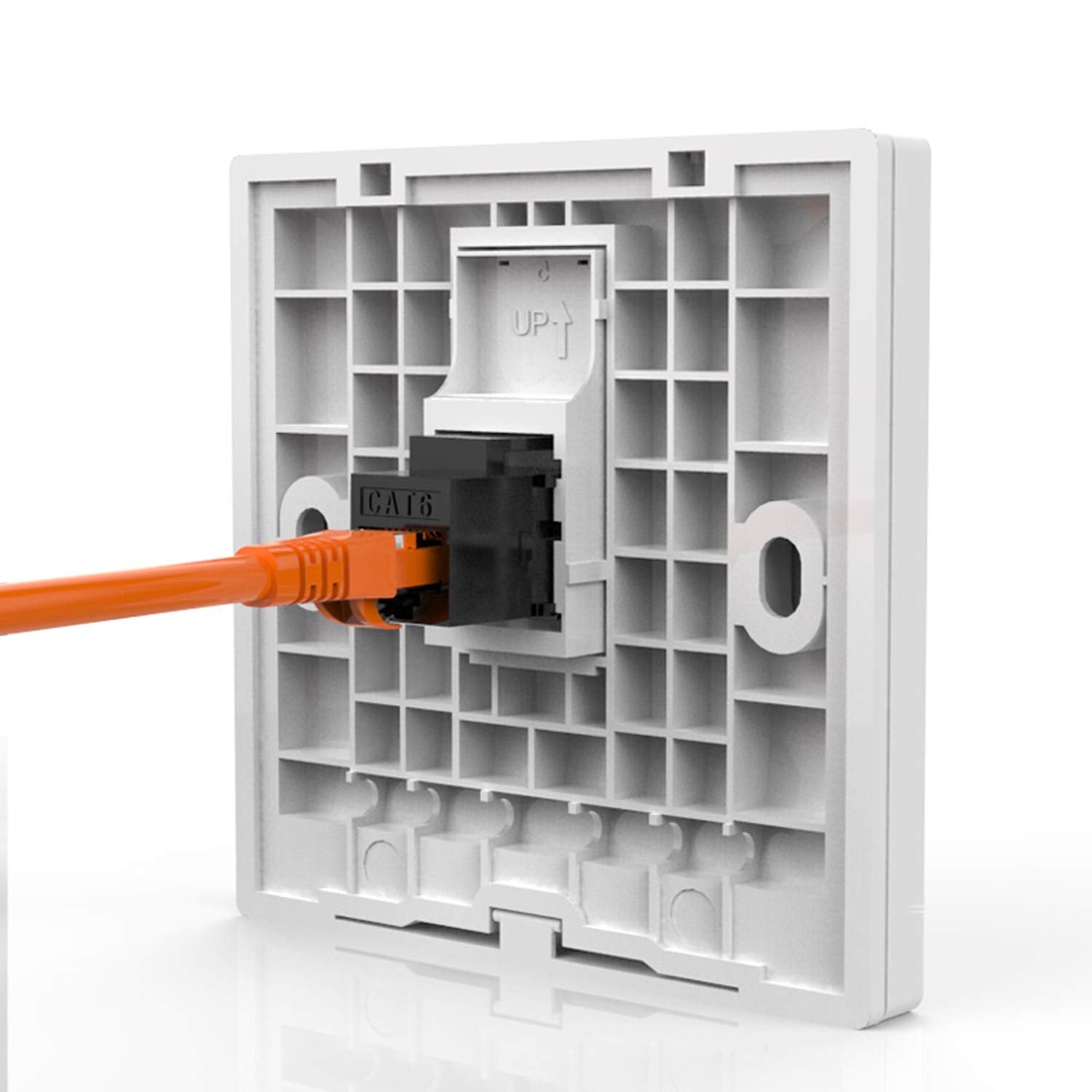 Deface Rj45 Coupler Cat6 Keystone Jack Inline Coupler Female To Female Insert Coupler 25 Pack Black