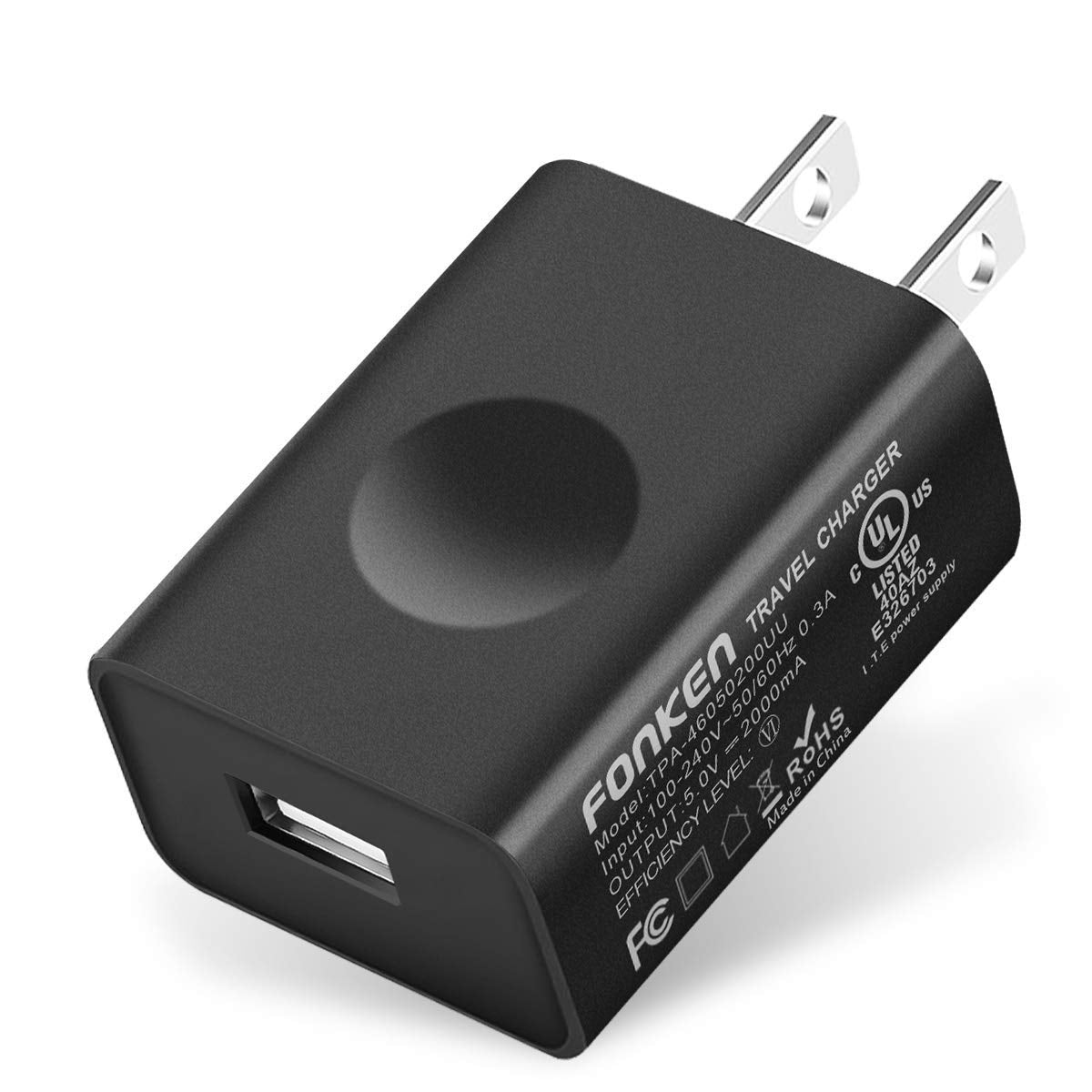 Usb Wall Charger, Fonken 5V 2A Power Adapter Universal Travel Charger Usb Plug Cell Phone Charger Block Cube Compatible With Iph