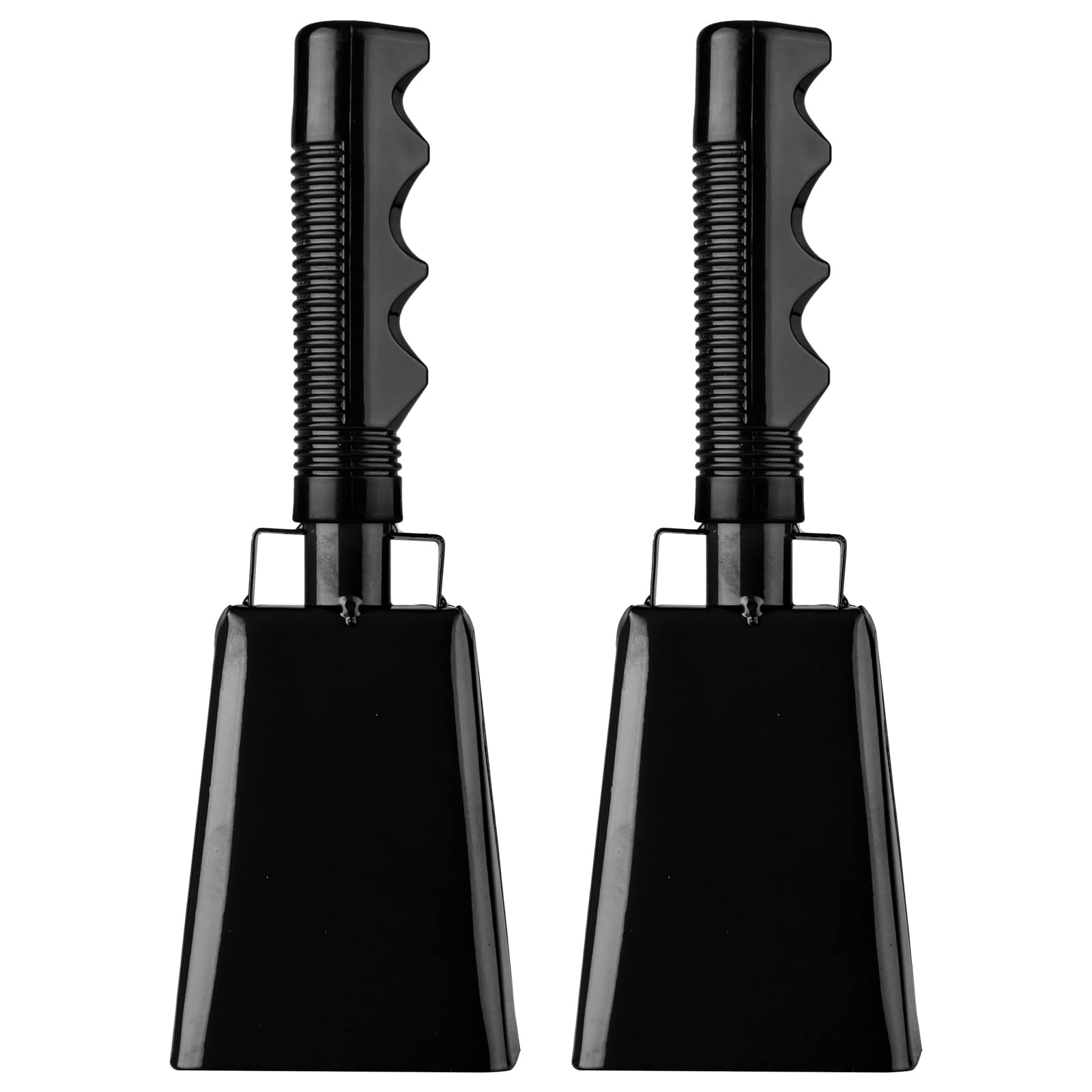 Cowbells 2Pcs,Steel Cow Bell 8 Inch With Handle,Cheering Hand Bell For Sports Events,Football Games,Party,Farm,Hand Chimes Music
