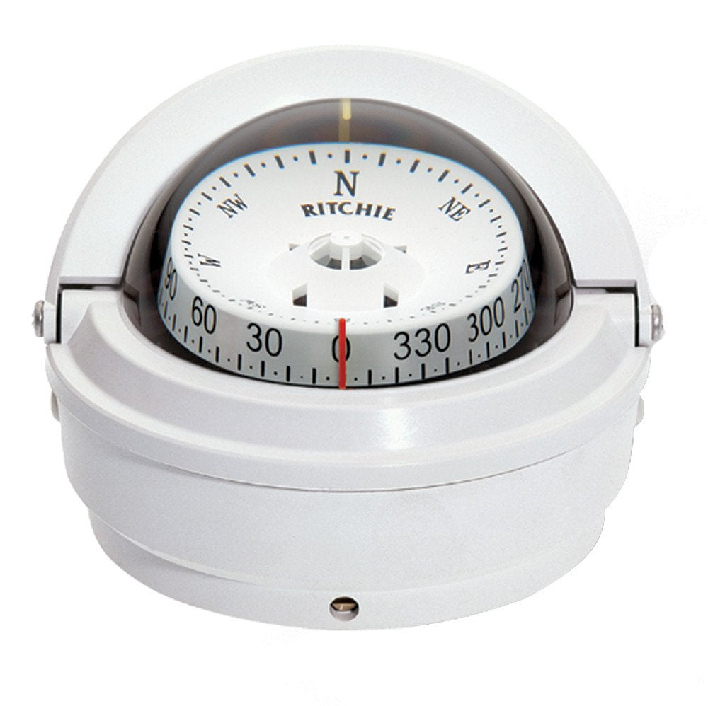 Ritchie S87W Voyager Compass  Surface Mount  White