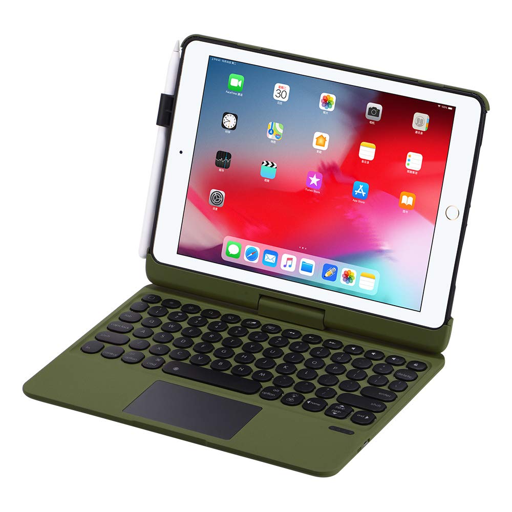 iPad Keyboard Case for 10.2 2021 9th 2020 8th 2019 7th, iPad Air 10.5 2019, iPad Pro 10.5 2017 - Backlit - 360 Rotatable - Wirel
