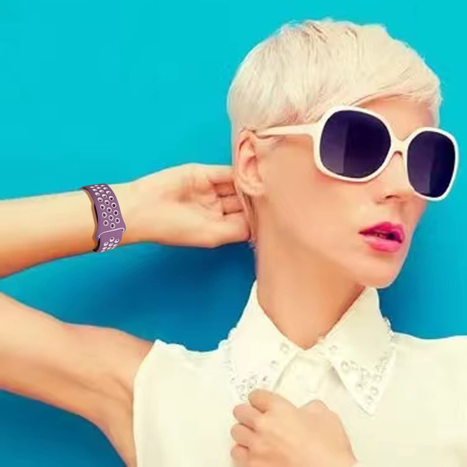 Bands Compatible With Apple Watch Band 45Mm 44Mm 42Mm 49Mm 41Mm 40Mm 38Mm For Men Women,Breathable Silicone Sport Replacement St