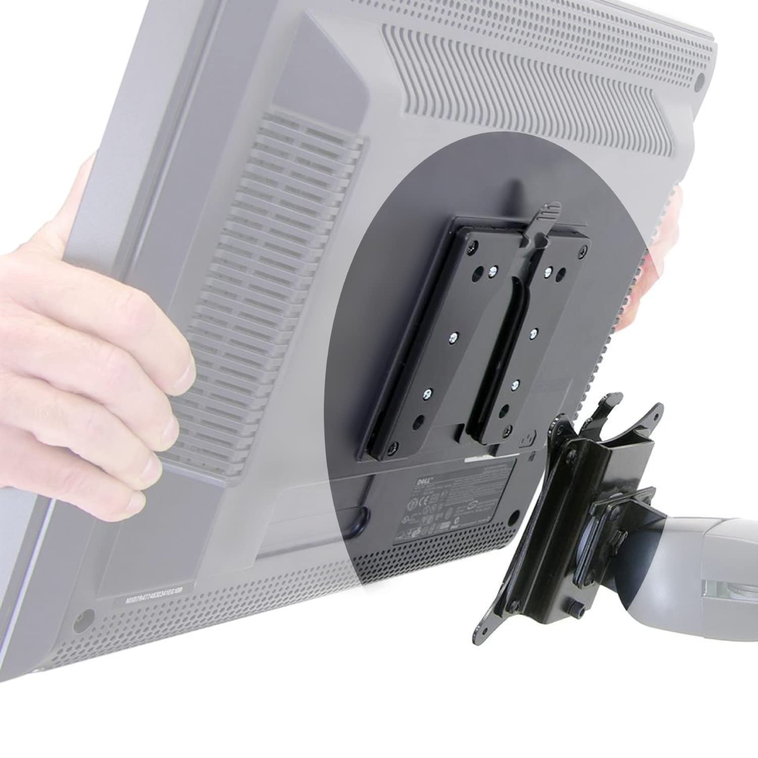 Ergotron 60 589 060 Quick Release Bracket, Up to 35.1 lbs (15.9 kg), VESA Compliant