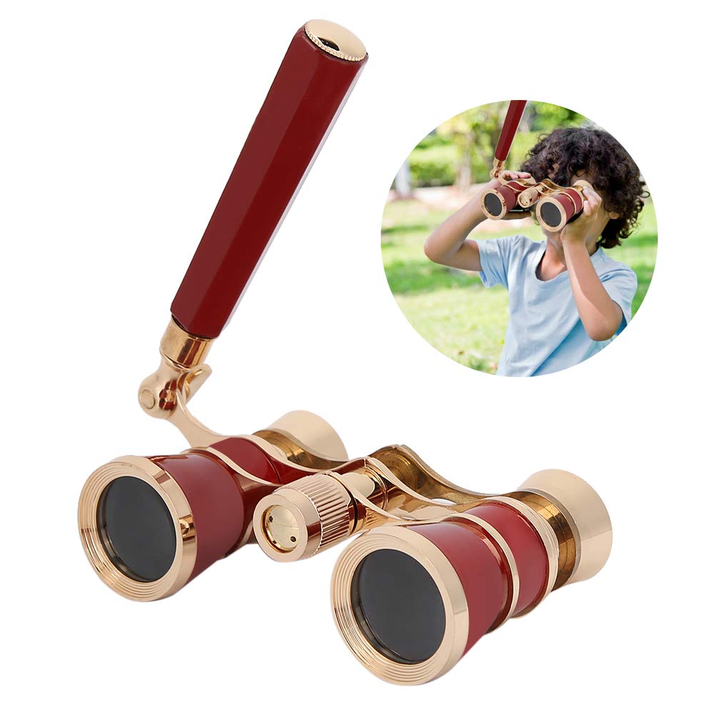 Opera Glasses Binoculars, 3X25 Theater Glasses Telescope With Foldable Handle, Mini Binocular Compact Lightweight For Concert Th