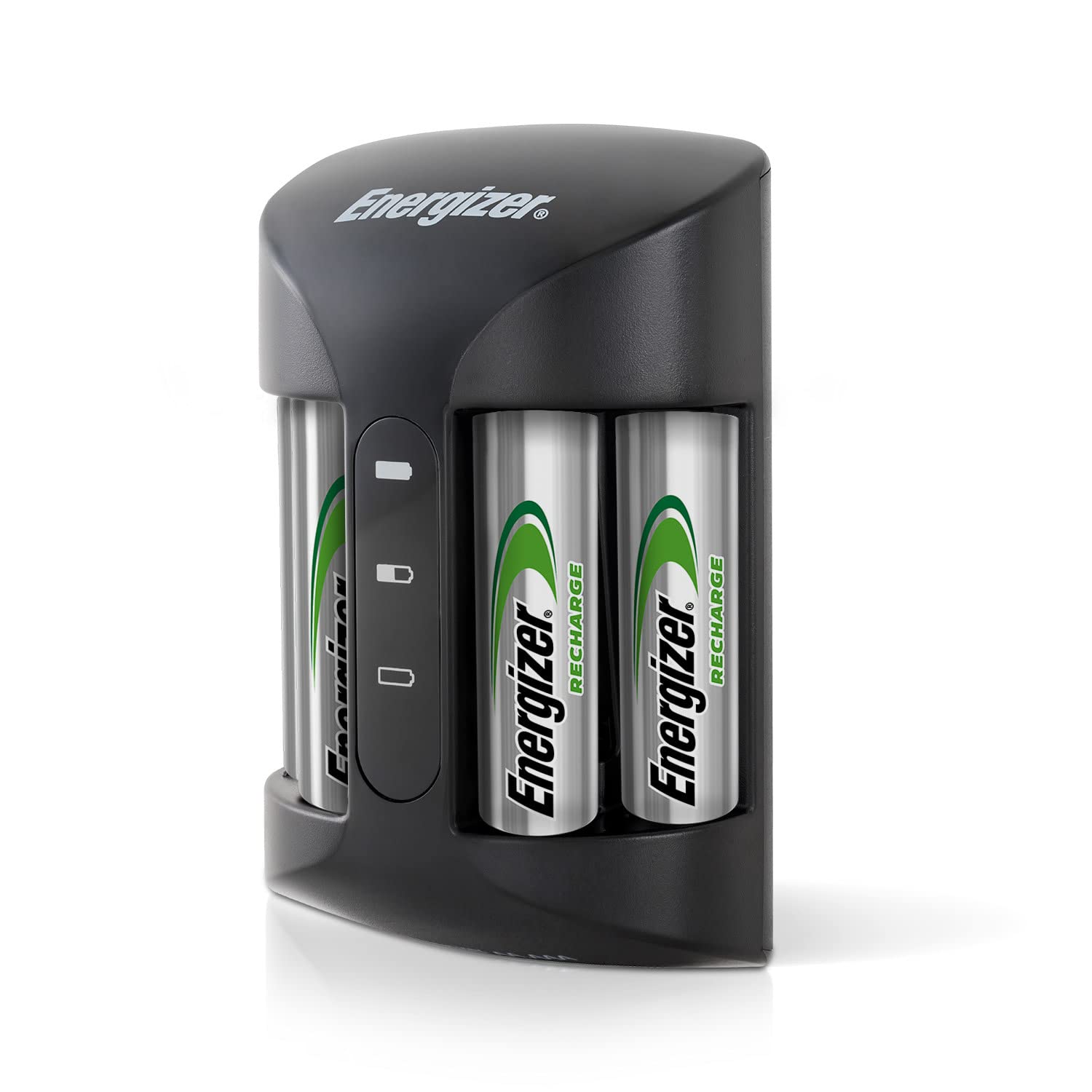 Energizer Rechargeable Aa And Aaa Battery Charger (Recharge Pro) With 4 Aa Nimh Rechargeable Batteries, Auto Safety Feature, Ove