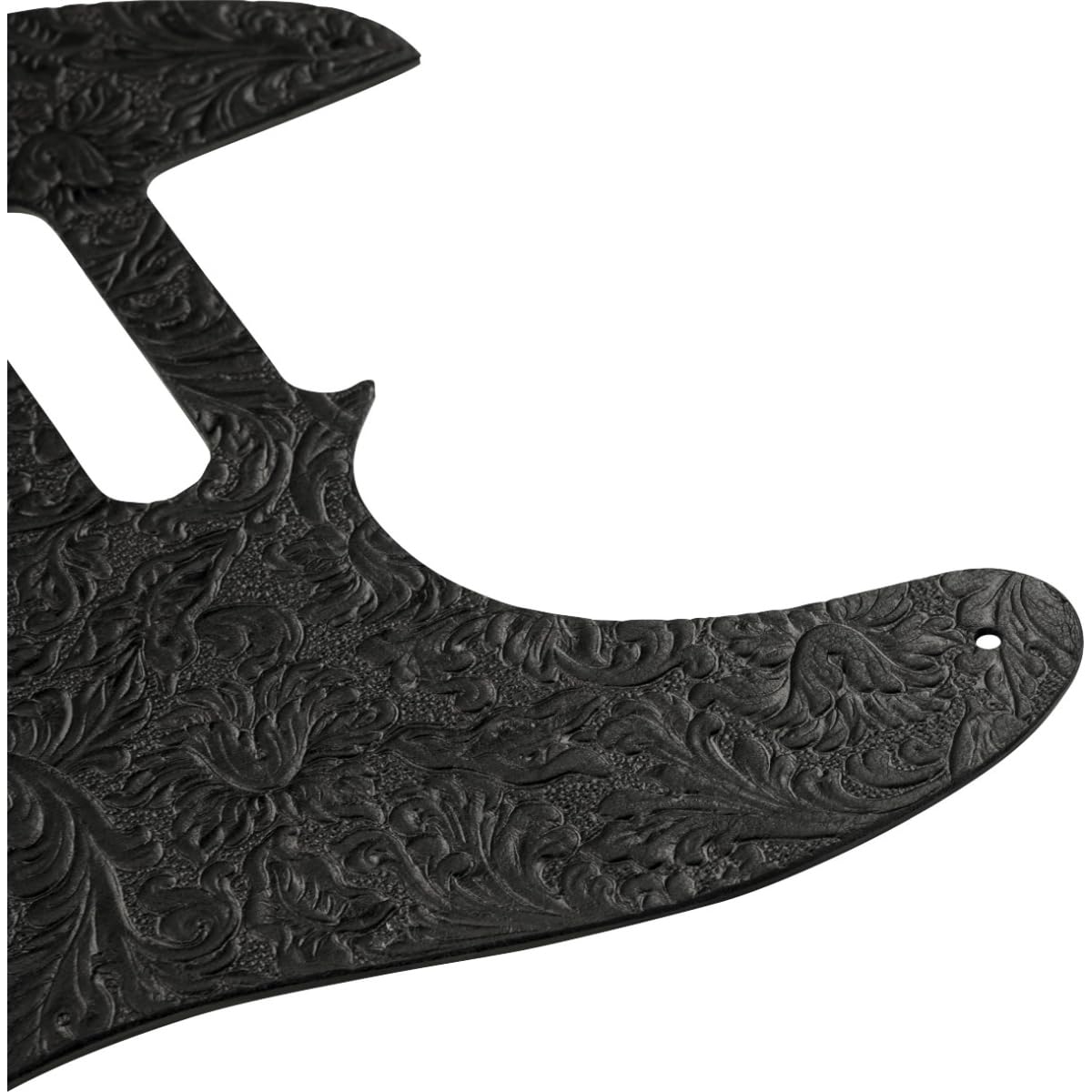 Waylon Jennings Leather Telecaster Pickguard, Black