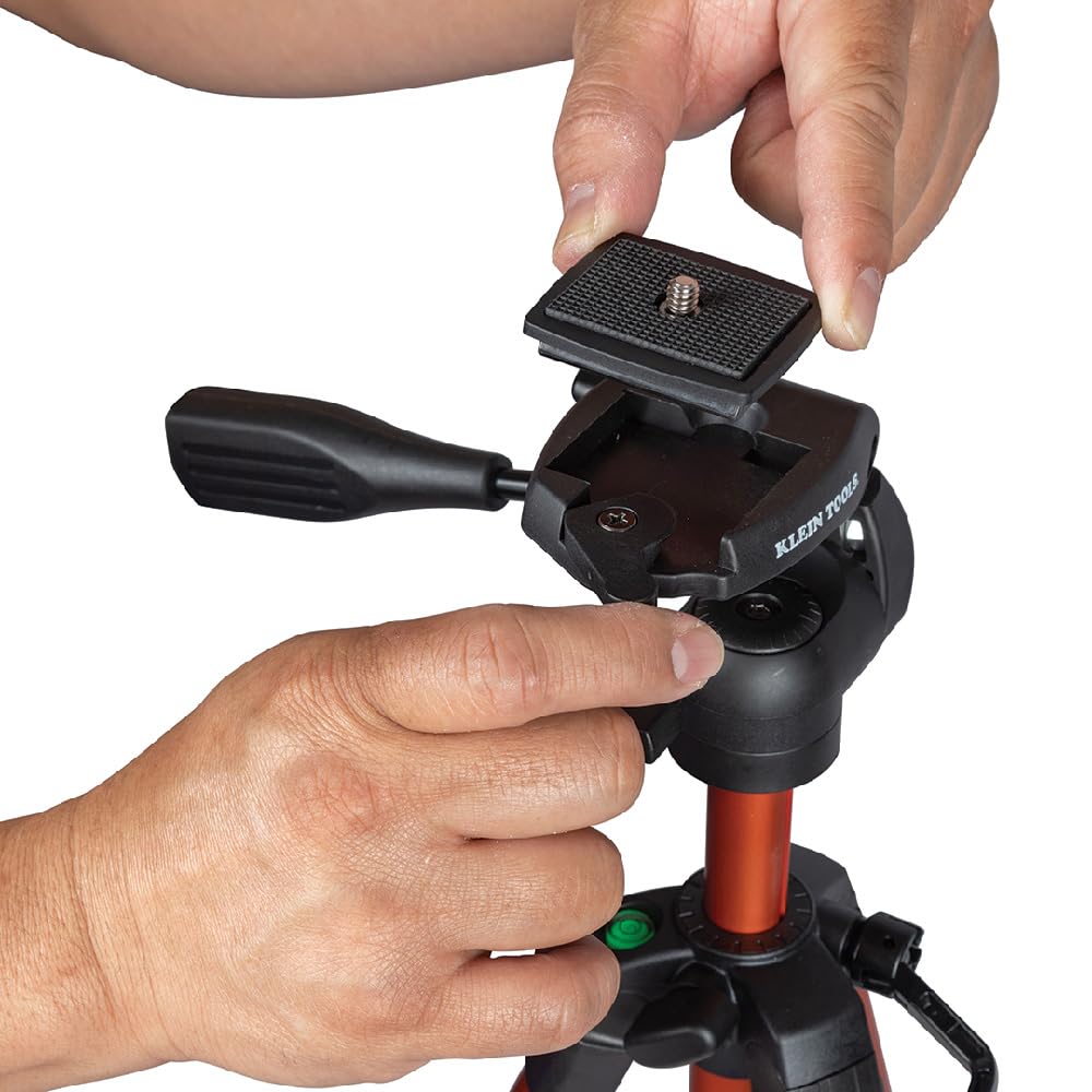 Klein Tools 69345 Tripod, Flexible Tripod With Mount, Lightweight Aluminum, Compatible With Klein Tools Laser Levels And Other P