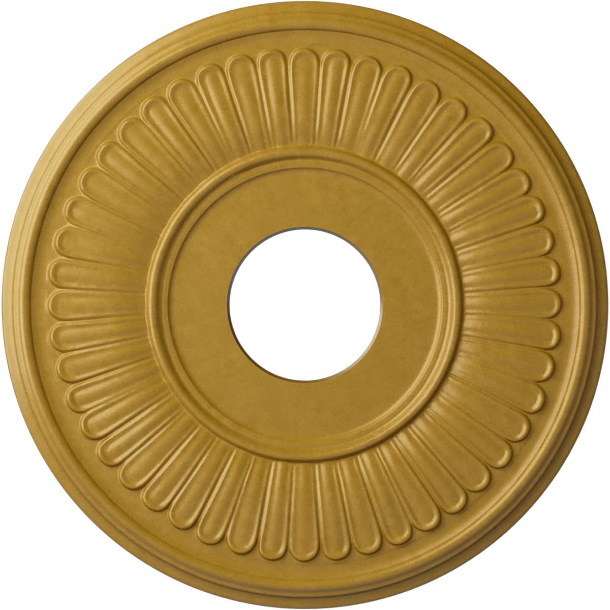Ekena Millwork CM15BEIGS 15-3/4 x 3-7/8 x 3/4 Berkshire Ceiling Medallion, Iridescent Gold