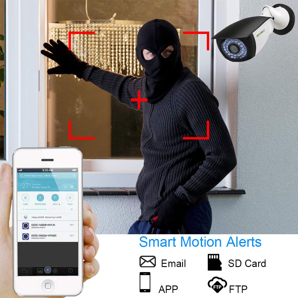 Sv3C 5Mp Poe Ip Camera Outdoor, 2 Pack Power Over Ethernet Security Surveillance Cameras With 2 Way Audio, Humanoid Detection, R