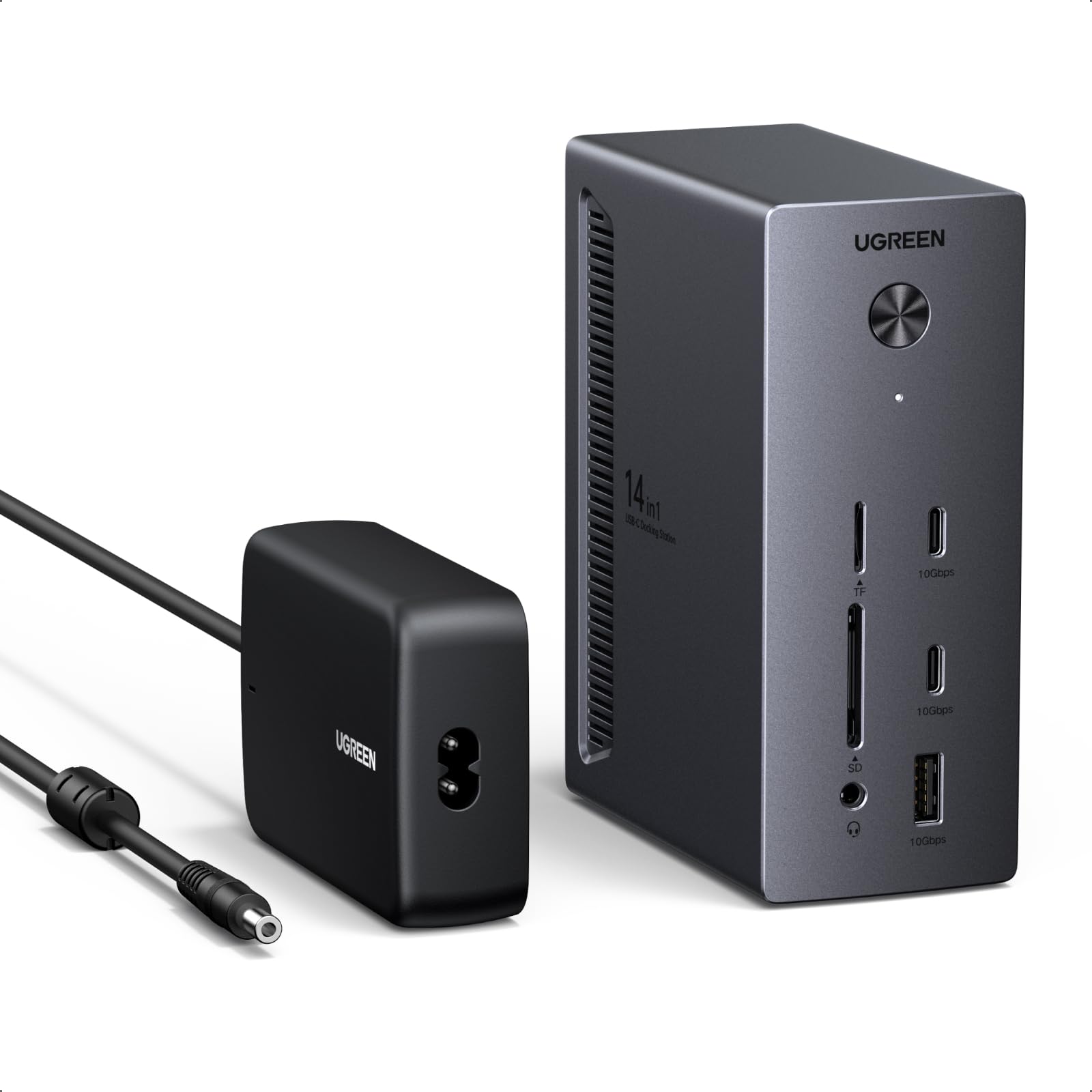 UGREEN 14 in 1 USB C Docking Station 3 Monitors Revodok Pro 314 with 8K DP/4K HDMI, 100W PD, 10Gbps USB Ports, Gigabit Ethernet,