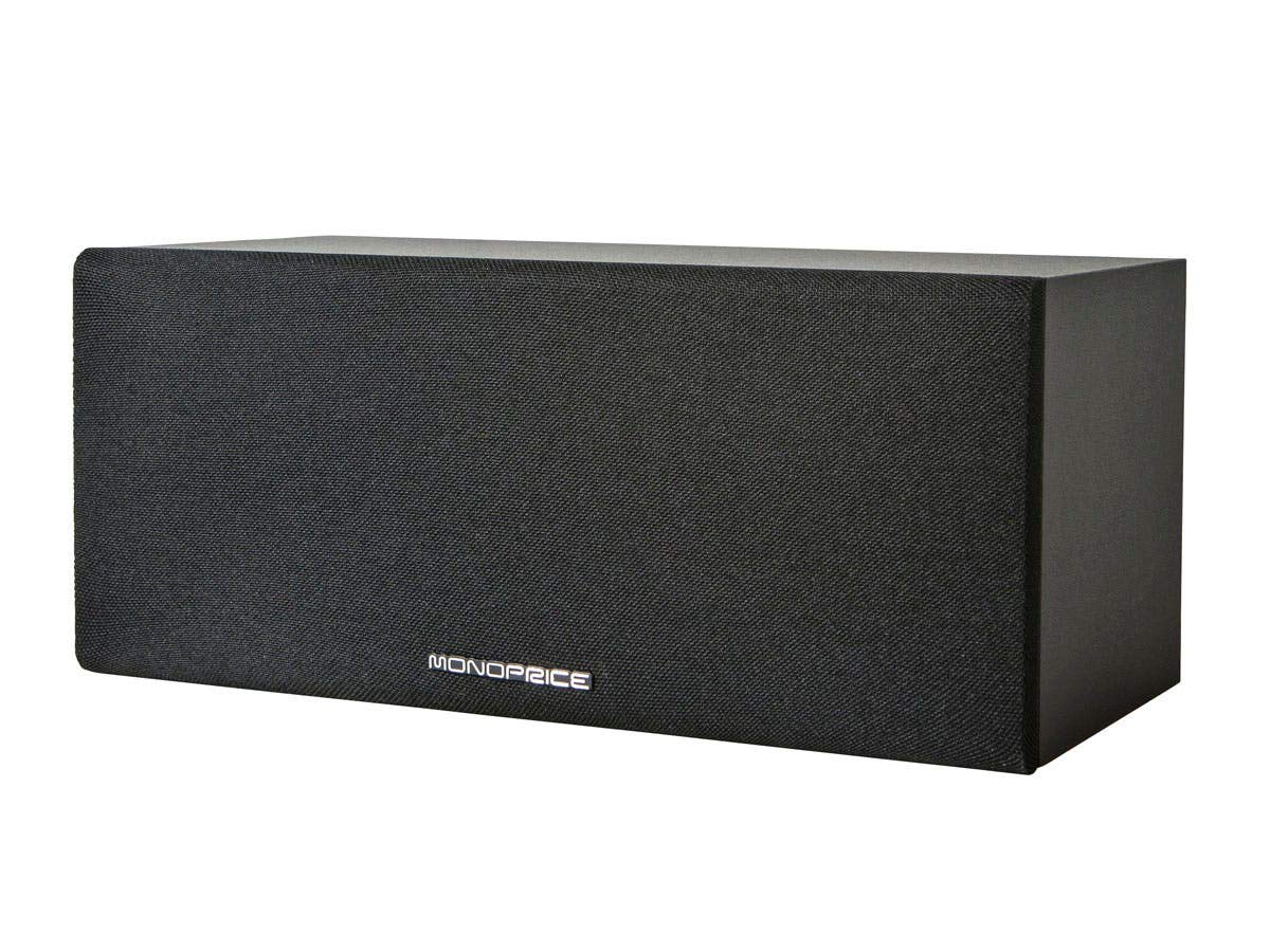 Monoprice Premium Home Theater Center Channel Speaker   3 Inch Mid Range Driver, 8 Ohms, 100 Watts, Wall Mountable, Black