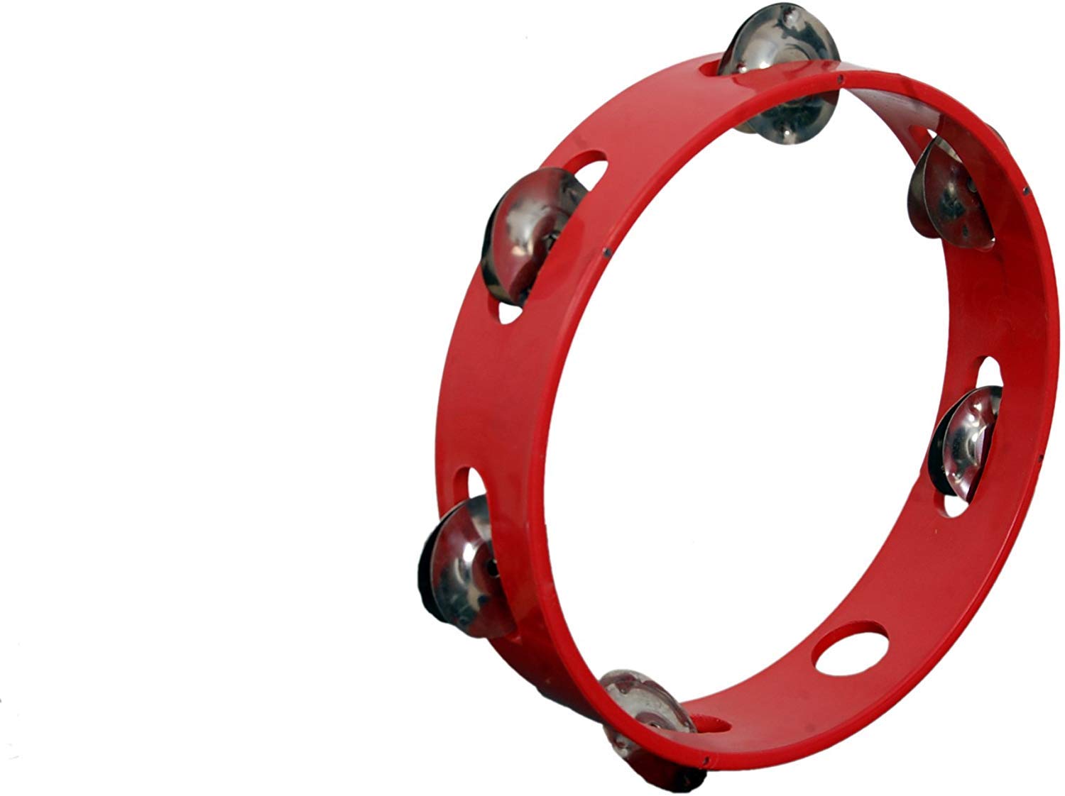 Tijarat Khanjari 08Tambourine Hand Percussion Musical Instrument, Green