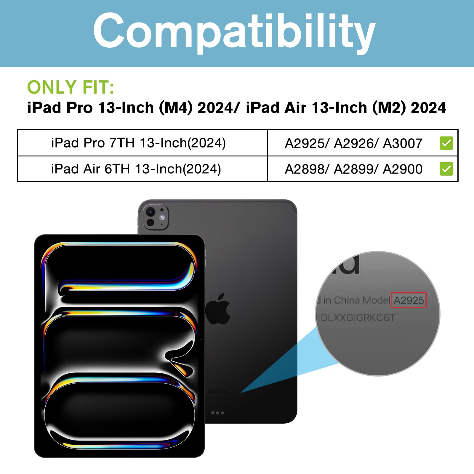 Procase Privacy Screen Protector For Ipad Pro/Air 13 Inch 2024; Anti Spy Tempered Glass Film Guard For 2024 Ipad Pro 7Th/Ipad Ai