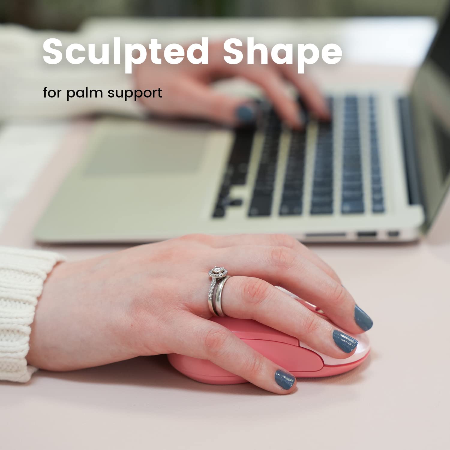 Perixx Perimice 802Pk Wireless Bluetooth Mouse   Portable Design   Compatible With Windows, Ios, And Android Pc, Laptop, Tablet,