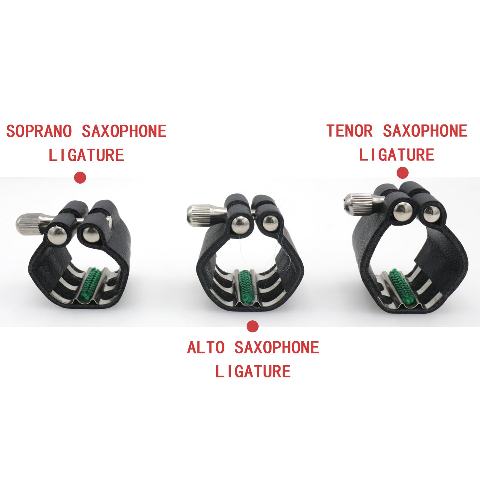 Cashbeat Tenor Saxophone Ligature   Sturdy Synthetic Leather, Adjustable, Secure Fit, For Standard Tenor Saxophone, Easy Install