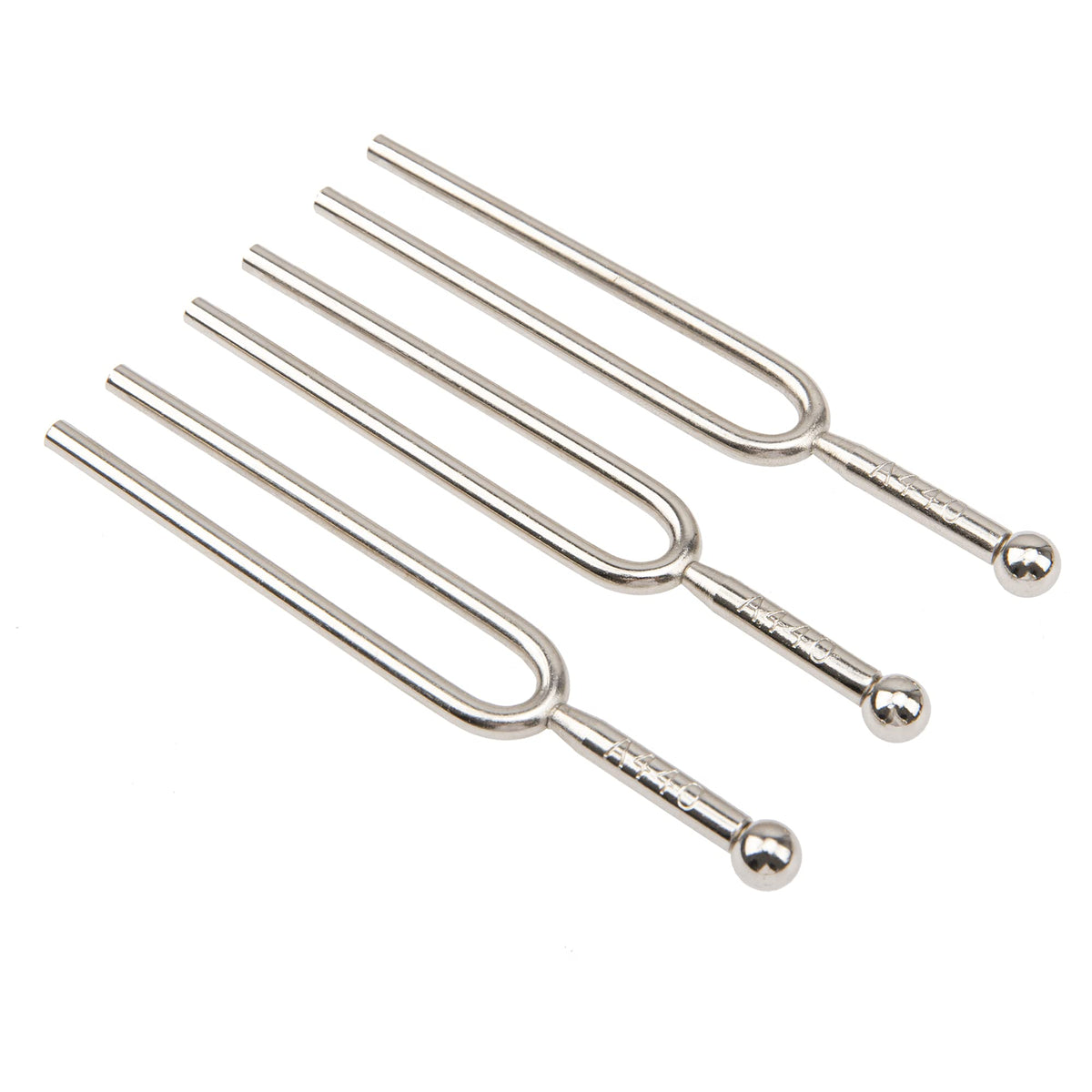 3Pcs Yootones A 440Hz Tuning Fork Standard Tuner Tone Tool Musical Instruments Compatible With Violin Guitar Tuner Device (Silve