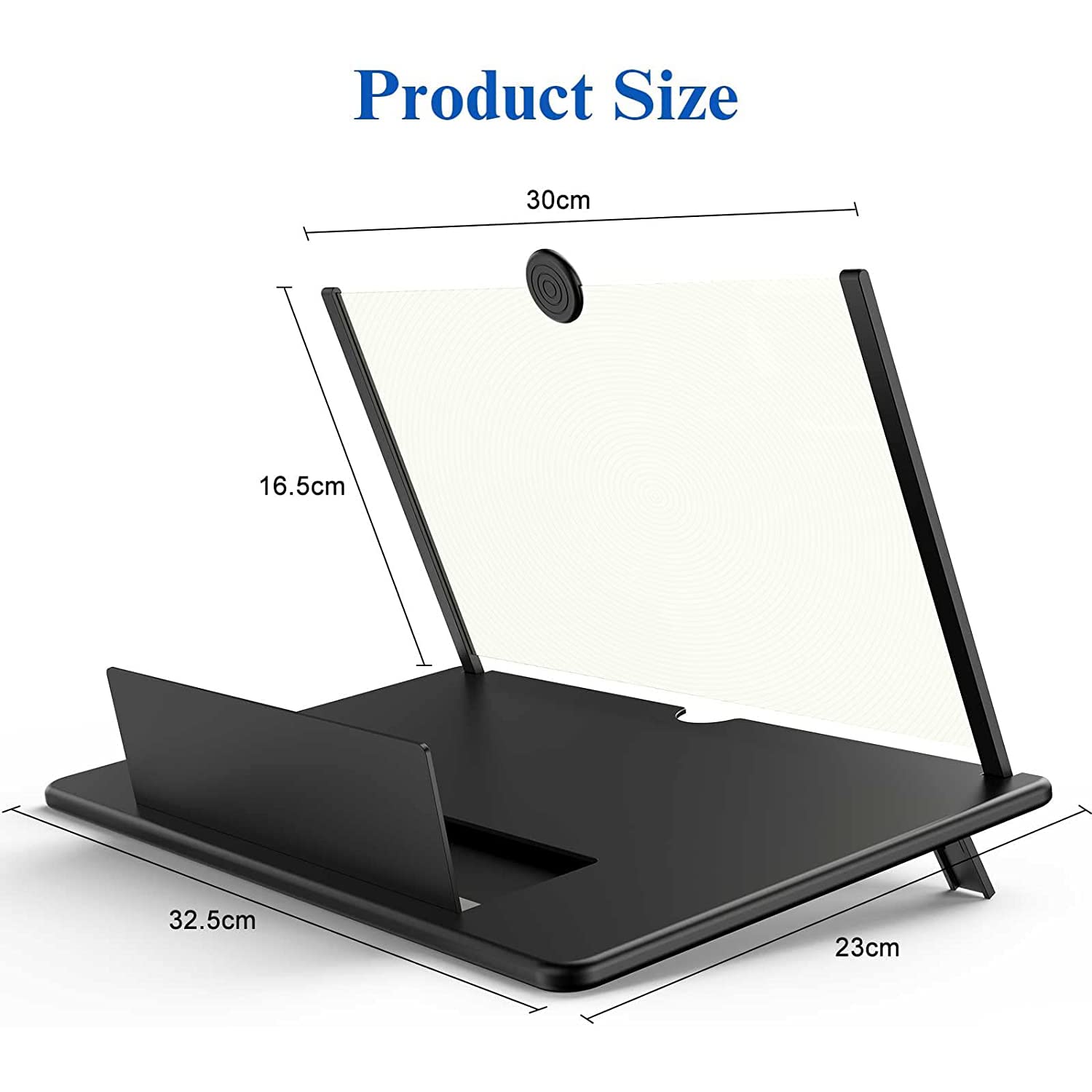 16' Screen Magnifier For Cell Phone   3D Hd Magnifing Screen Enlarger Projector For Movies Videos And Gaming   Foldable Phone Stand Holder With Screen Amplifier Compatible With All Smartphones